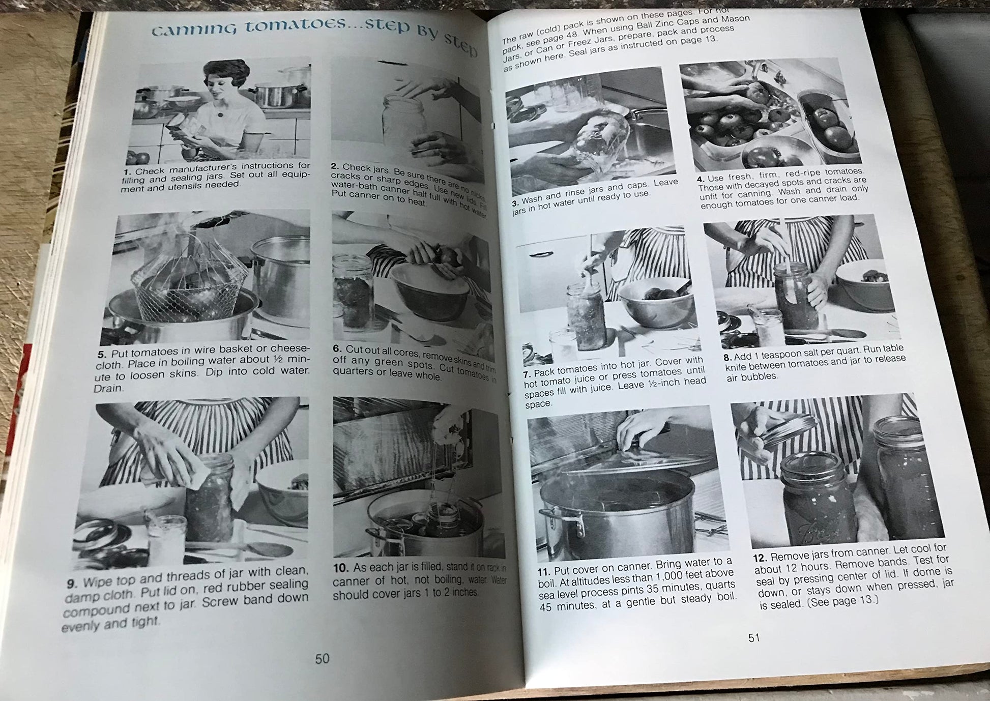 BALL Blue Book [new revised edition 29, copyright 1974] Easy Guide to Tasty, Thrifty Canning and Freezing (Ball Corporation, Muncie, Indiana) used book depot