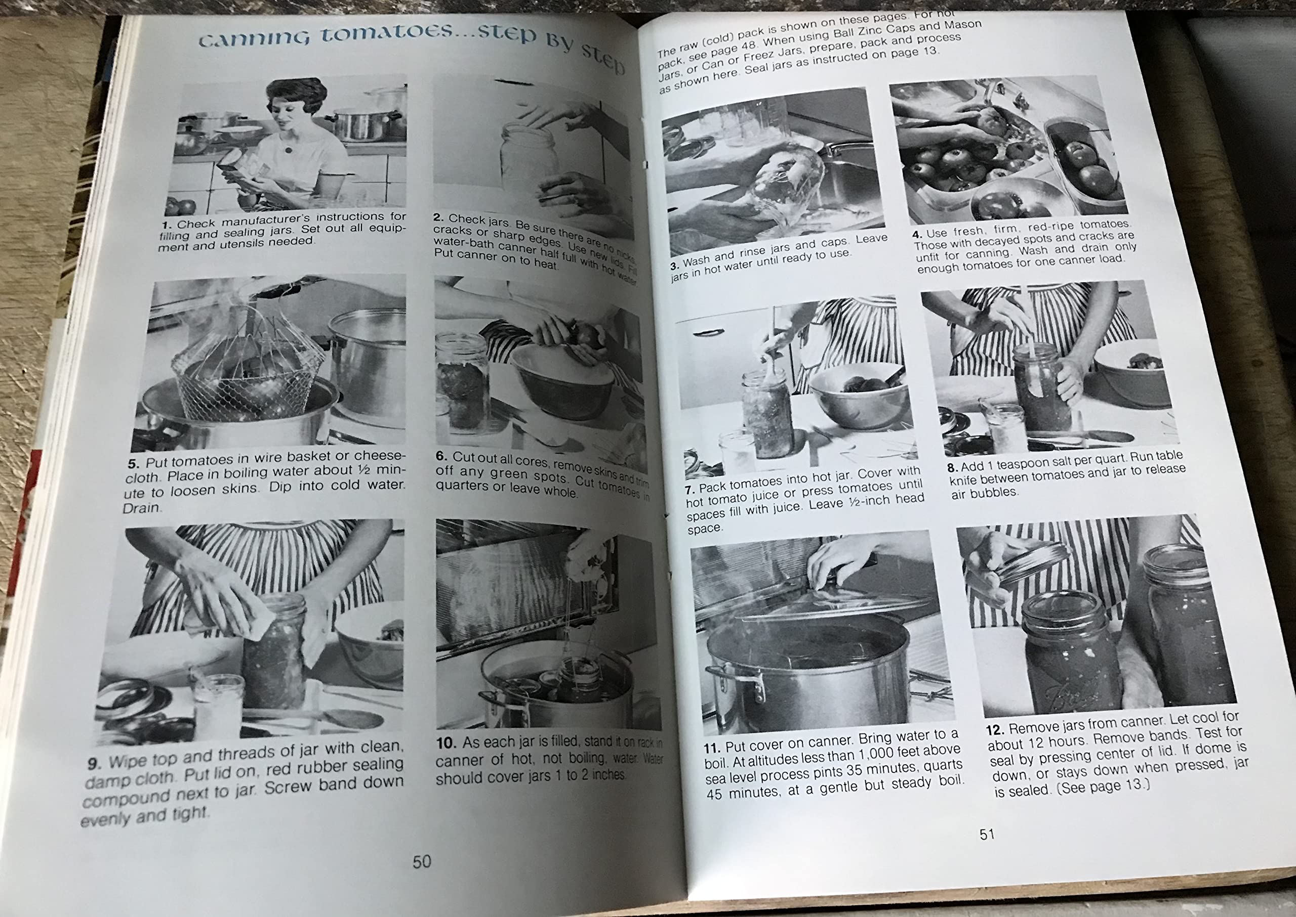 BALL Blue Book [new revised edition 29, copyright 1974] Easy Guide to Tasty, Thrifty Canning and Freezing (Ball Corporation, Muncie, Indiana) used book depot