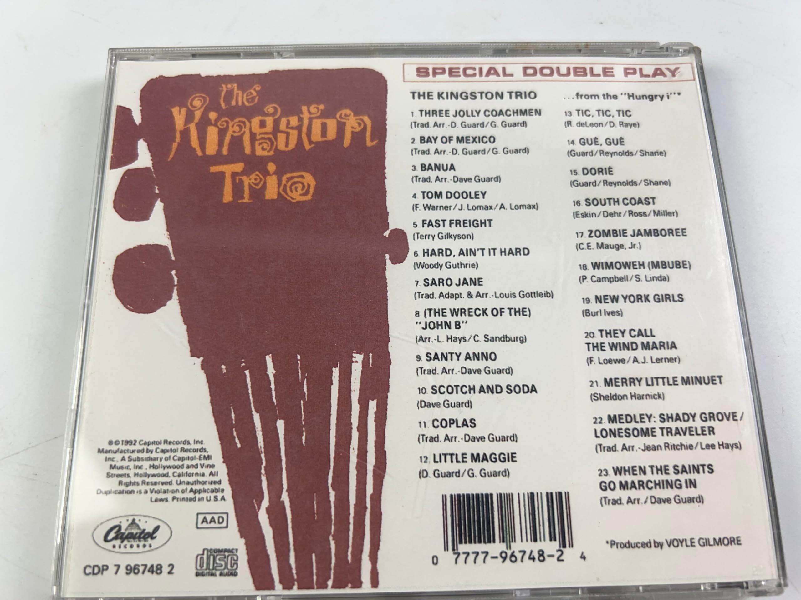 The Kingston Trio/ From the Hungry I used book depot