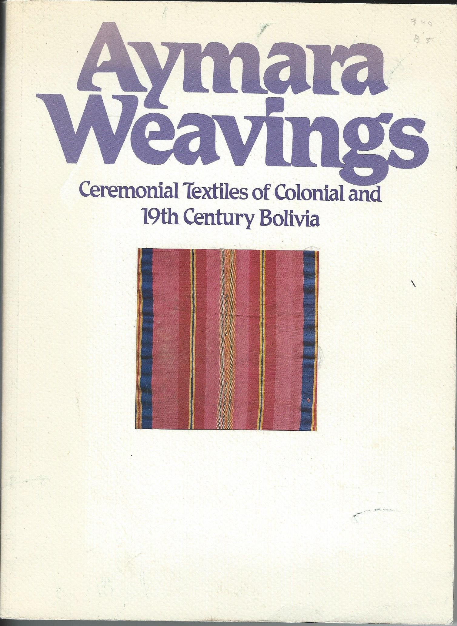 Aymara Weavings used book depot