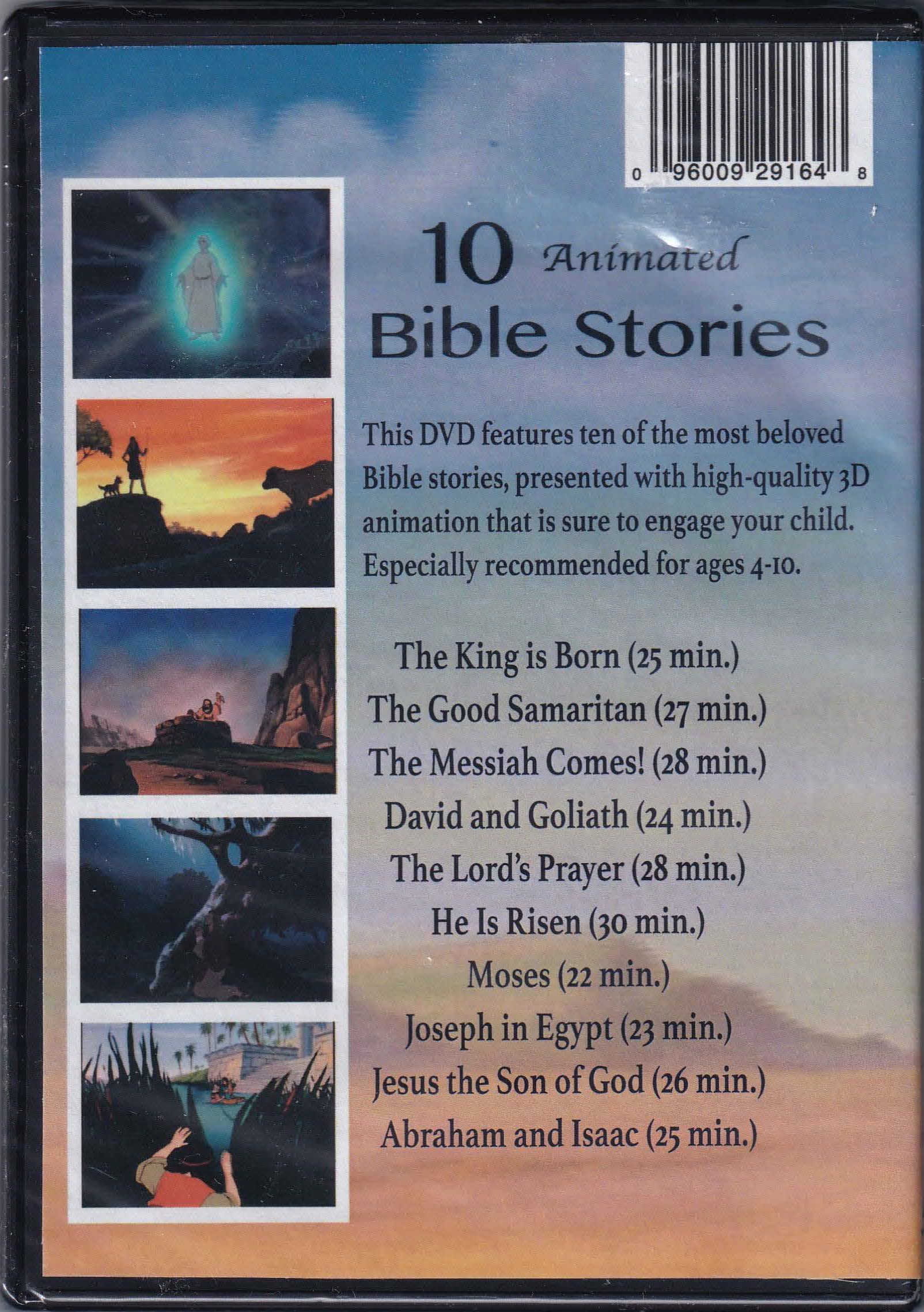 10-Bible Stories (The King Is Born / The Lord's Player / He Is Risen / Joseph In Egypt / Moses / Jesus, The Son of God / The Good Samaritan / Abraham & Isaac / The Messiah Comes / David & Gol used book depot
