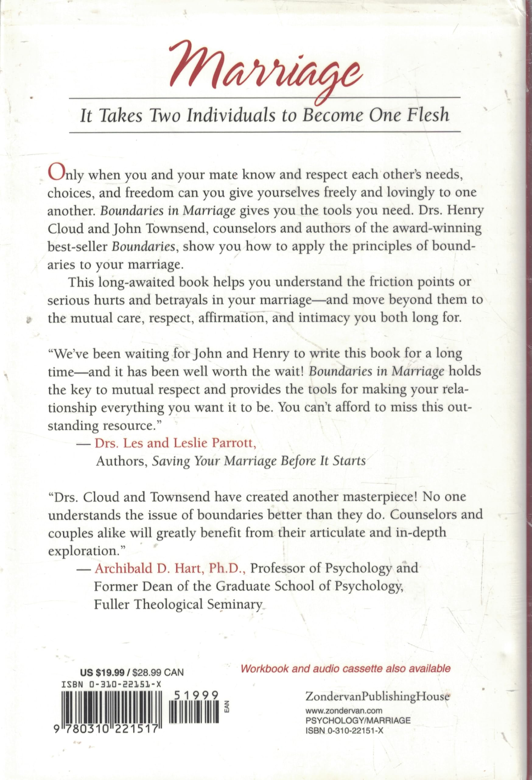 Boundaries in Marriage used book depot