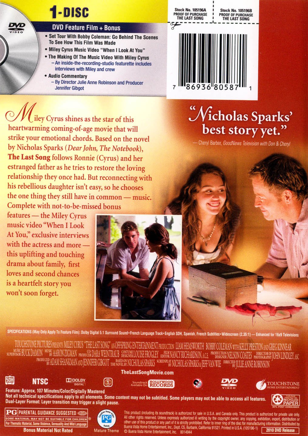 The Last Song used book depot