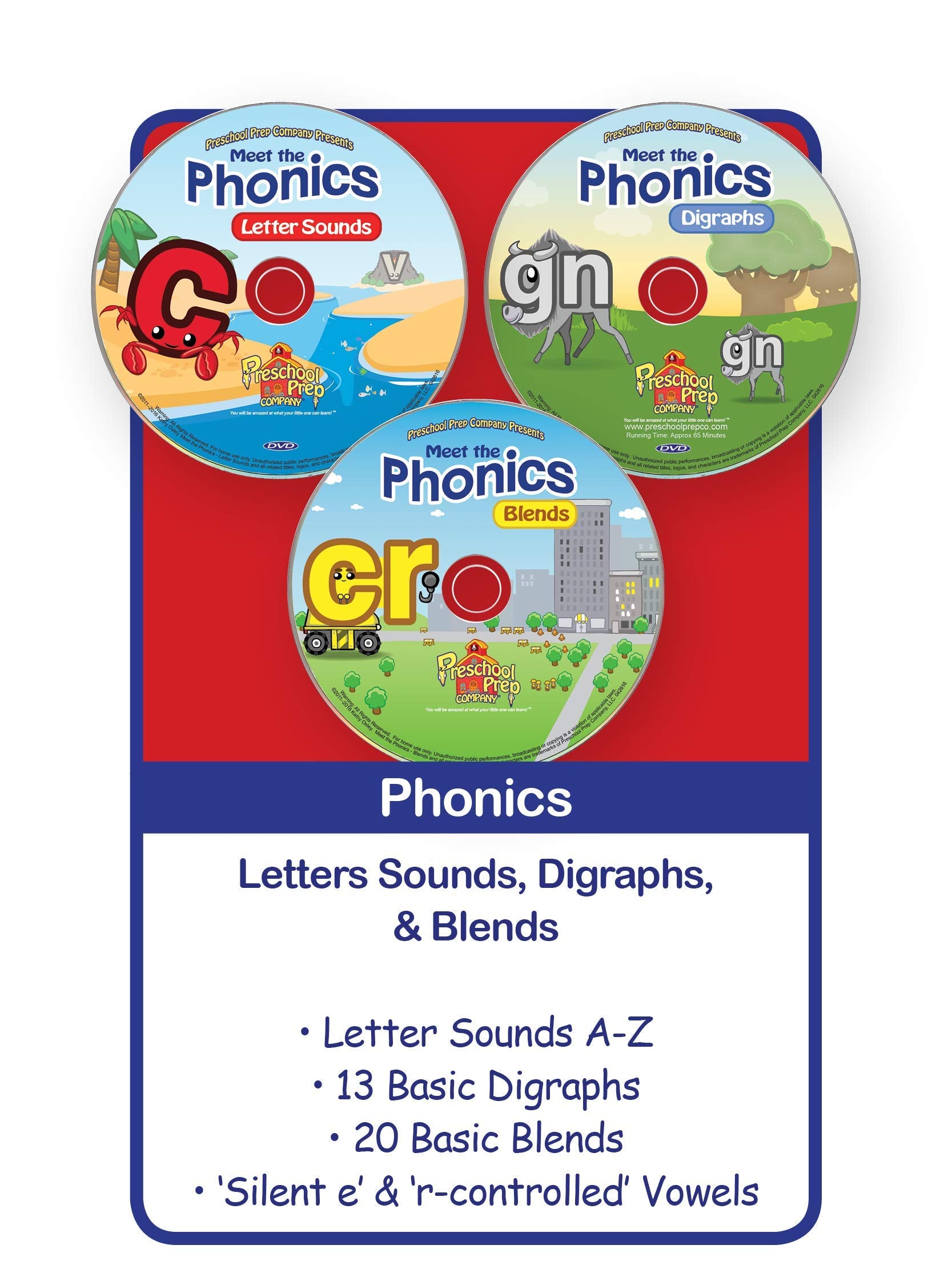 Preschool Prep Series Collection - 10 DVD Boxed Set (Meet the Letters, Meet the Numbers, Meet the Shapes, Meet the Colors, Meet the Sight Words 1, 2 & 3, Meet the Phonics - Letter Sounds, Dig