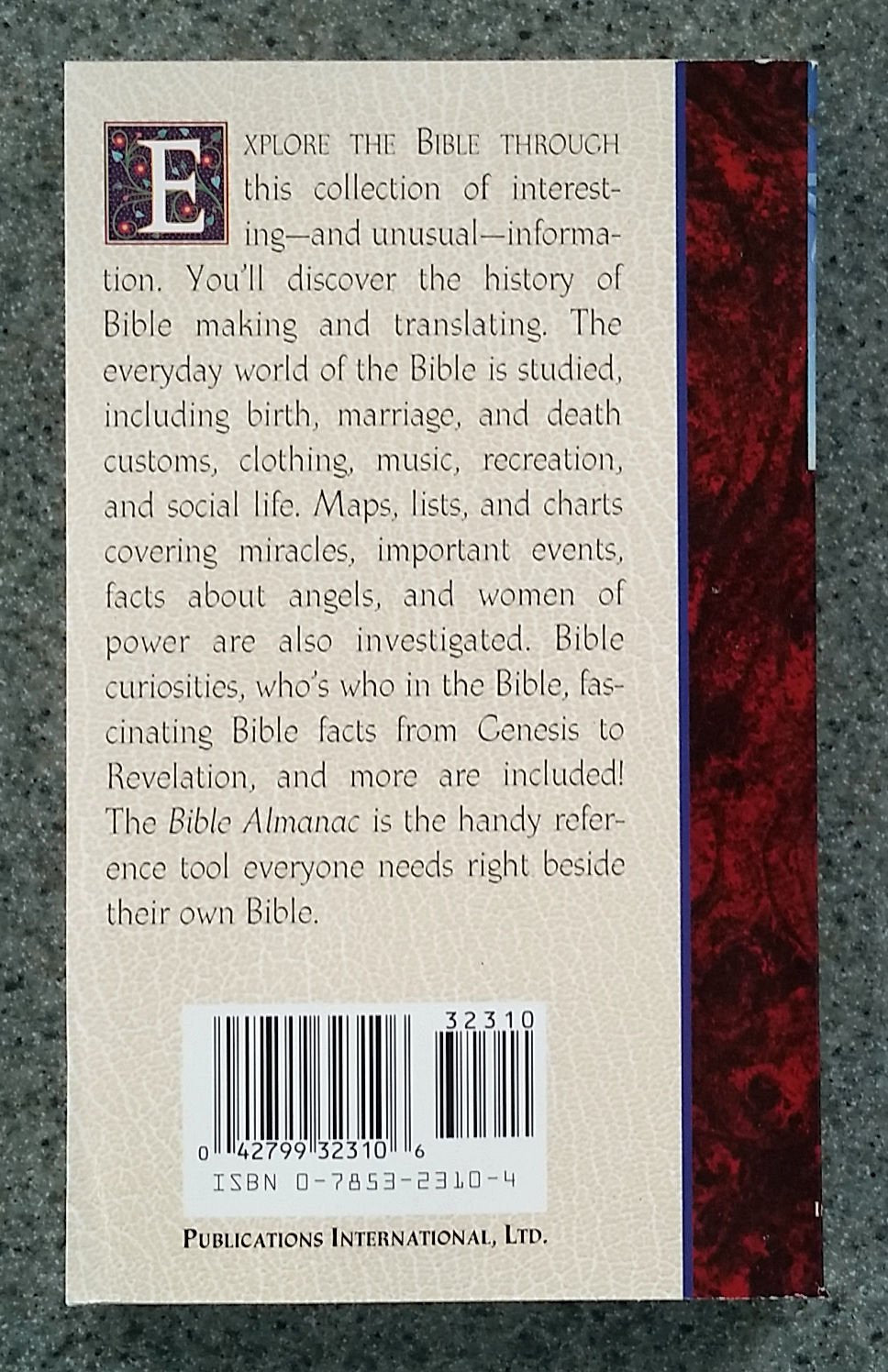 Bible Reference Library: Bible Almanac, Who's Who in the Bible, Fascinating Bible Facts