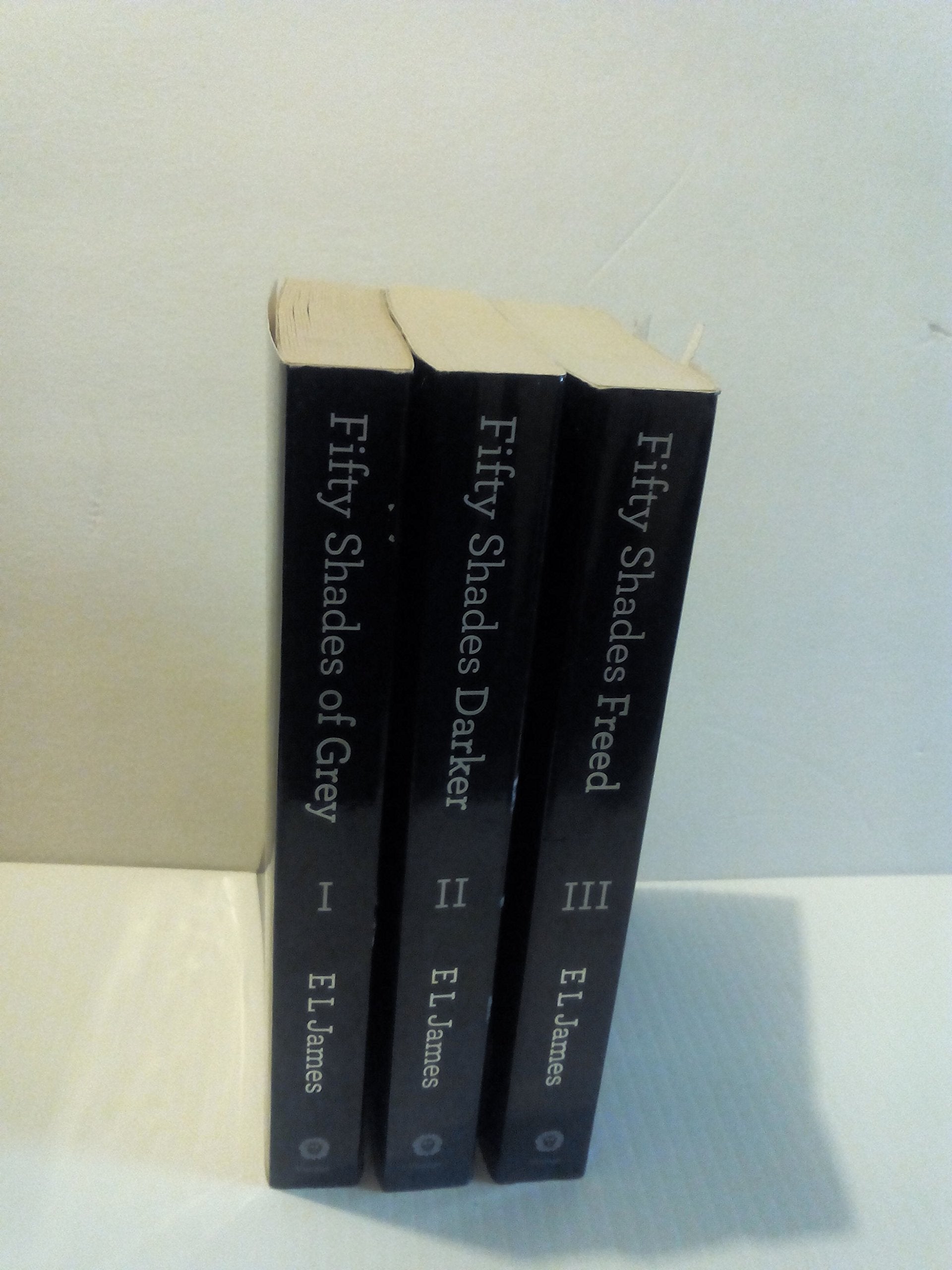 FIFTY SHADES TRILOGY: Book One: Fifty Shades of Grey; Book Two: Fifty Shades Darker; Book Three: Fifty Shades Freed used book depot
