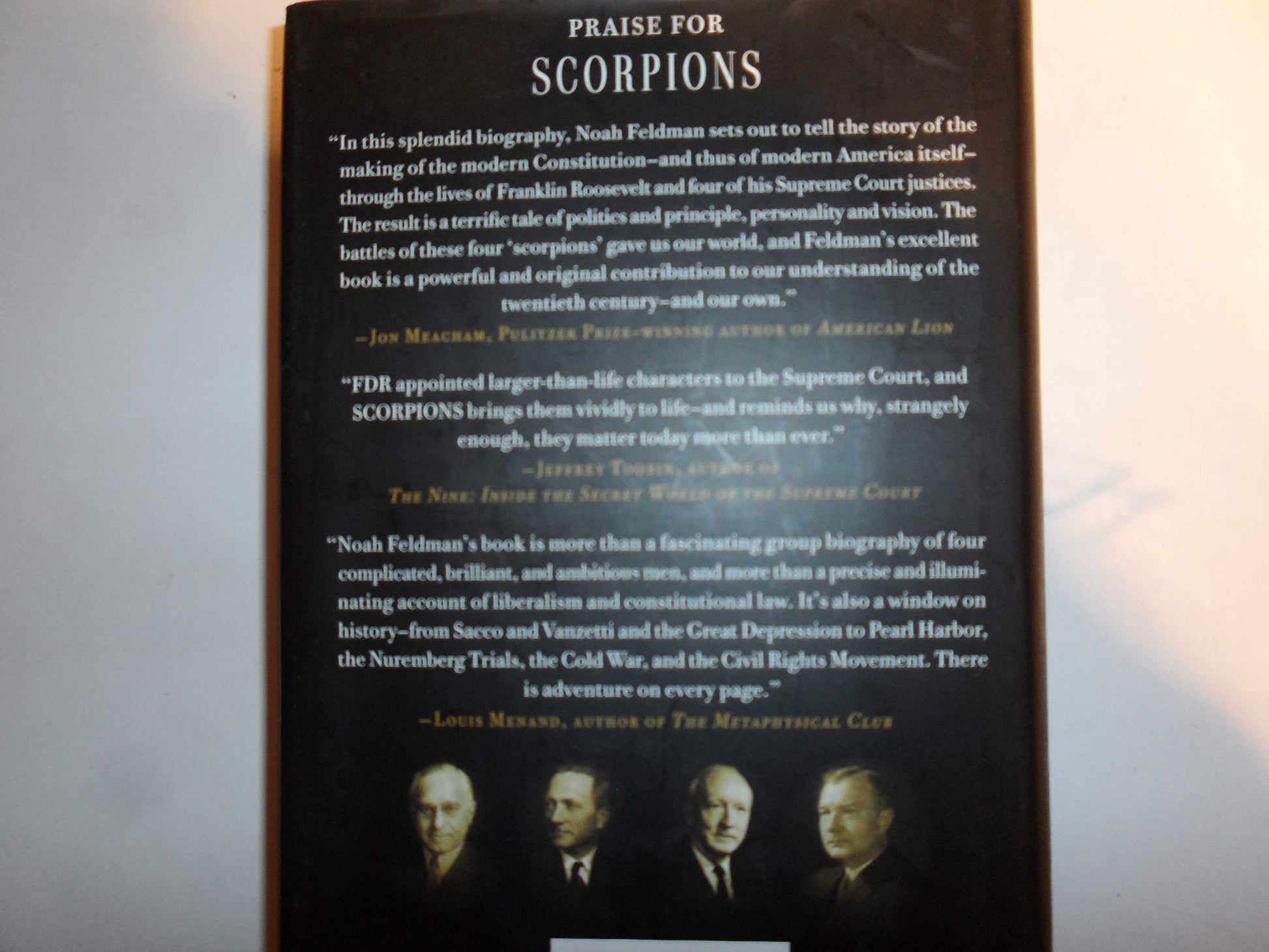Scorpions: The Battles and Triumphs of FDR's Great Supreme Court Justices used book depot
