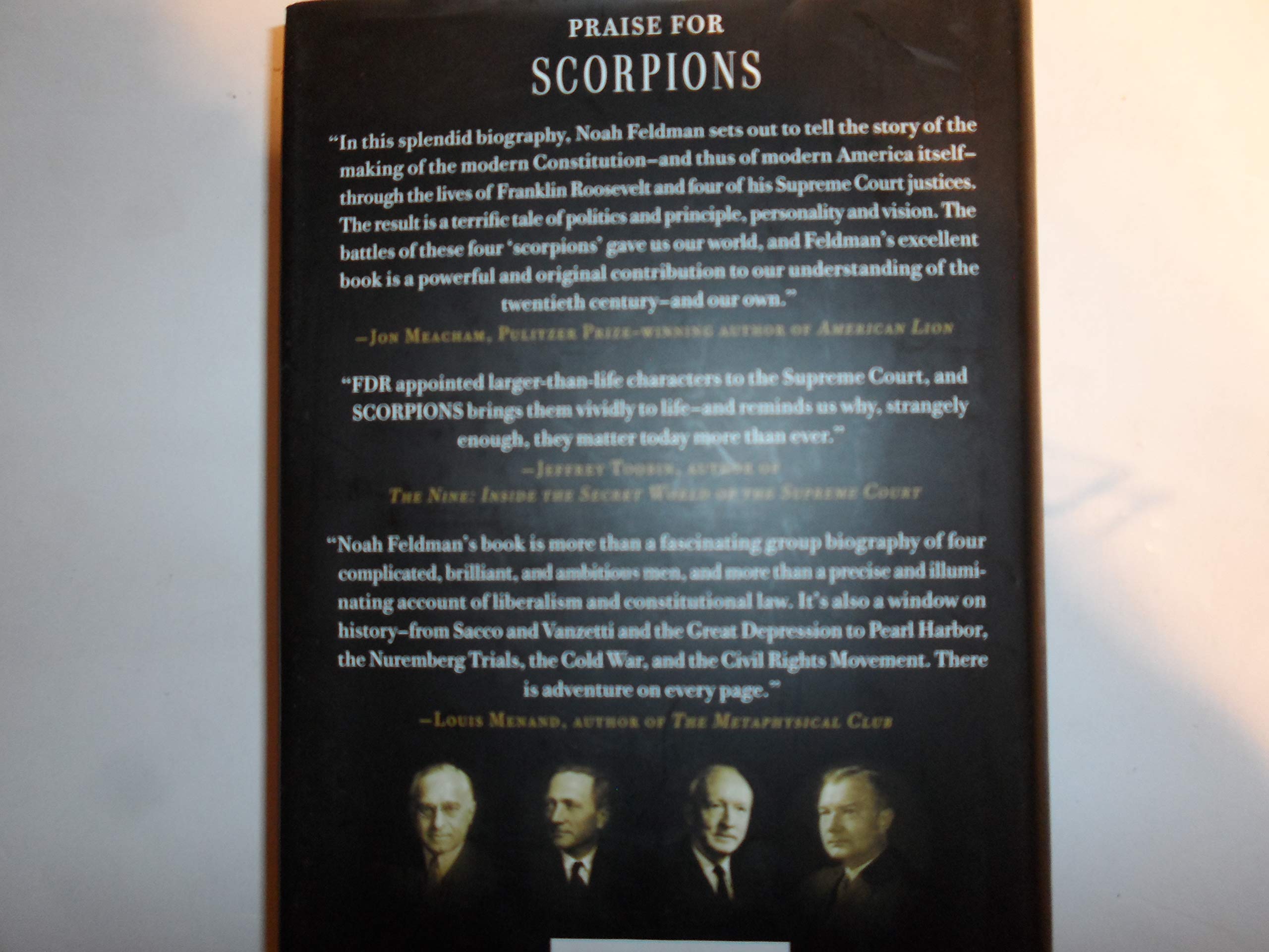 Scorpions: The Battles and Triumphs of FDR's Great Supreme Court Justices used book depot