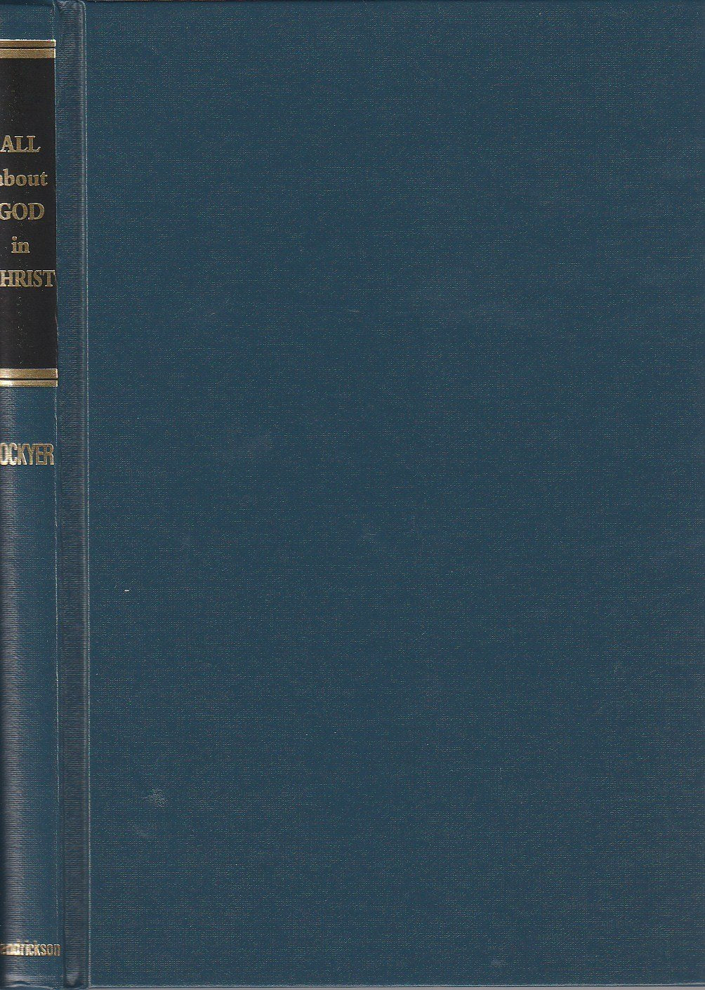 All About God in Christ used book depot