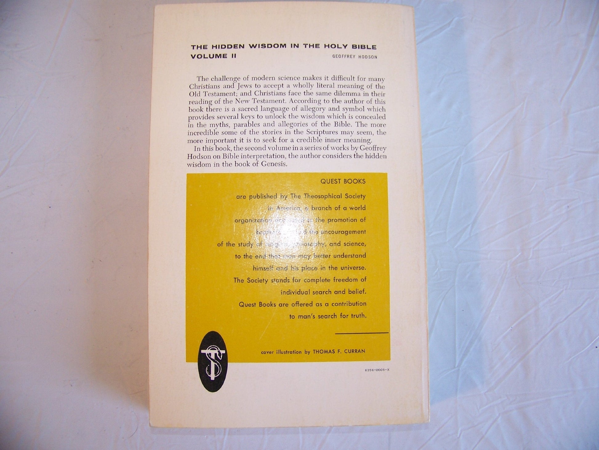 The Hidden Wisdom in the Holy Bible Volume II (v. 2) by Geoffrey Hodson (1974-03-03) used book depot
