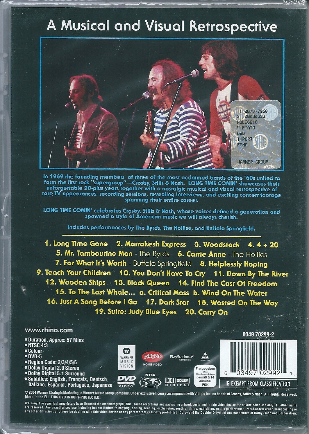Crosby, Stills and Nash: Long Time Comin' used book depot