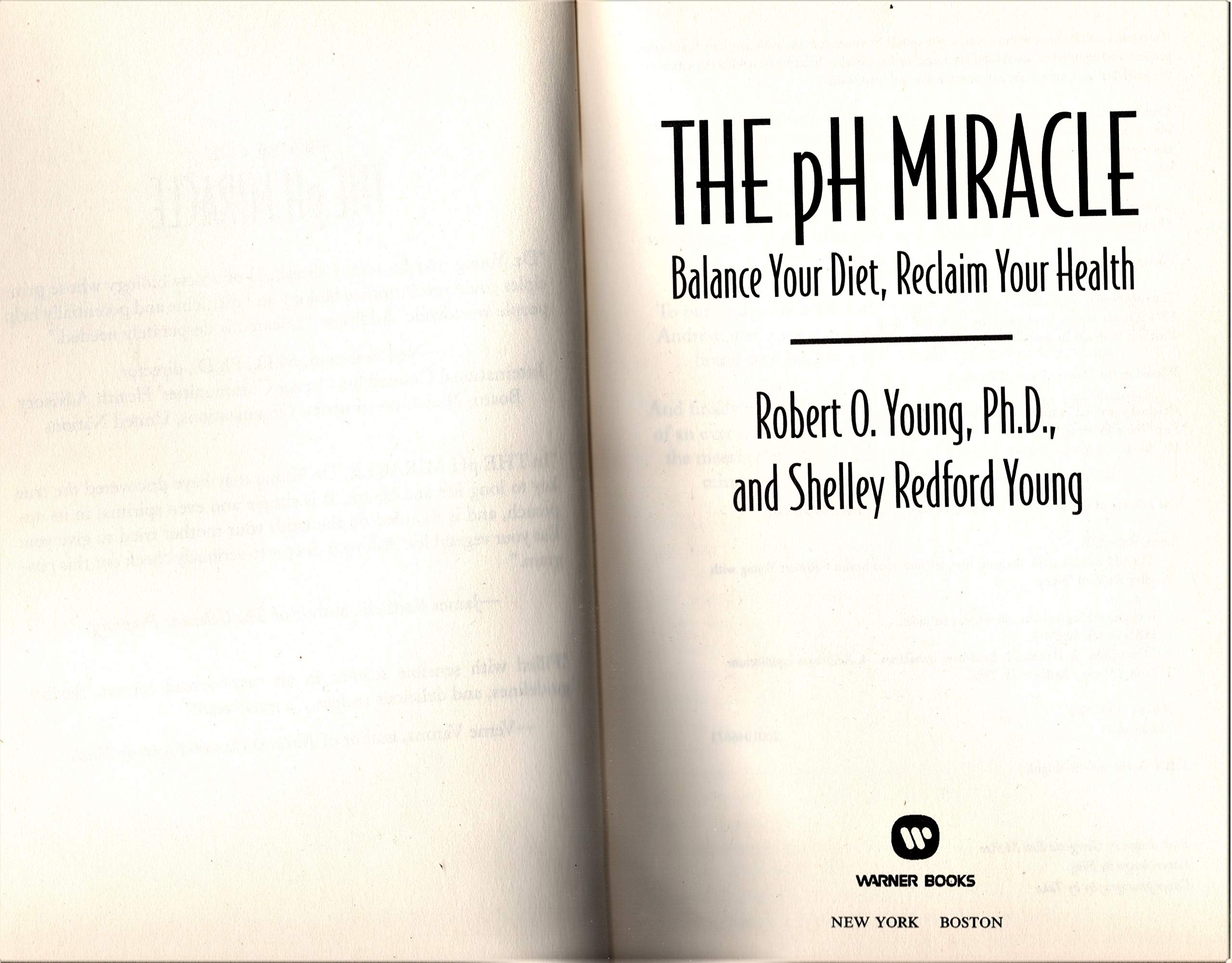 The pH Miracle: Balance Your Diet, Reclaim Your Health used book depot