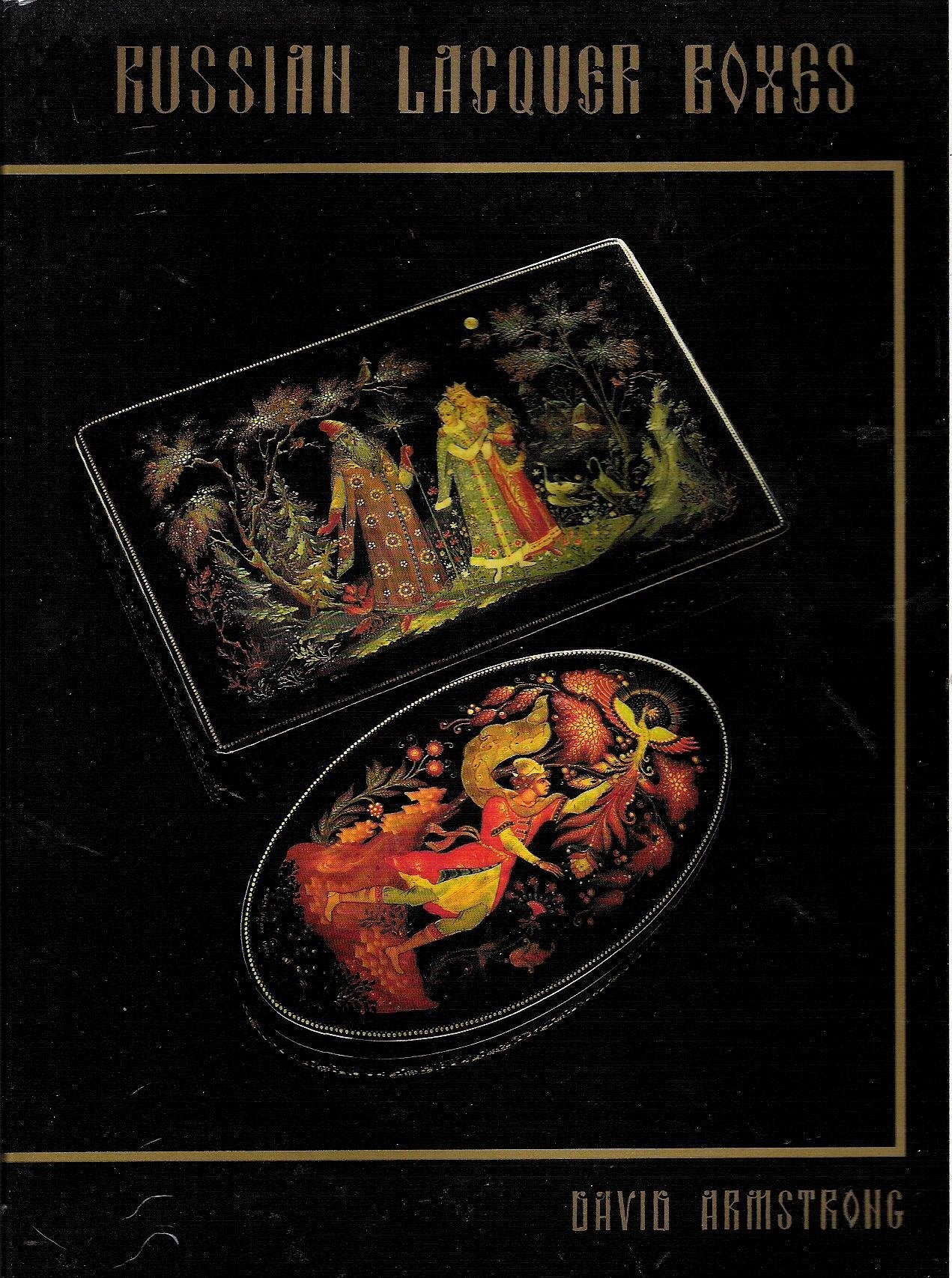 Russian Lacquer Boxes with Index of Subjects and Cyrillic Key