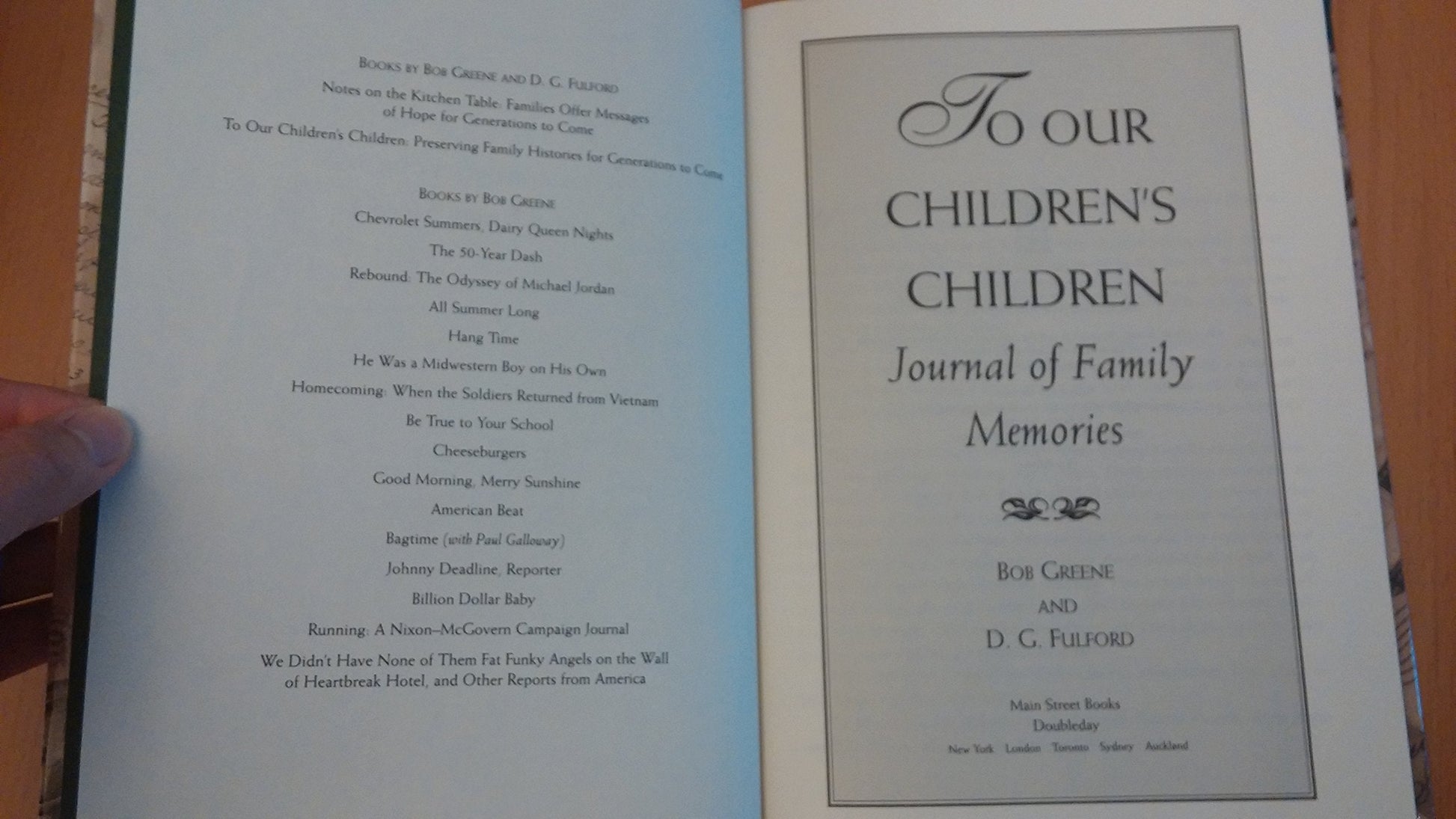 To Our Children's Children Journal used book depot