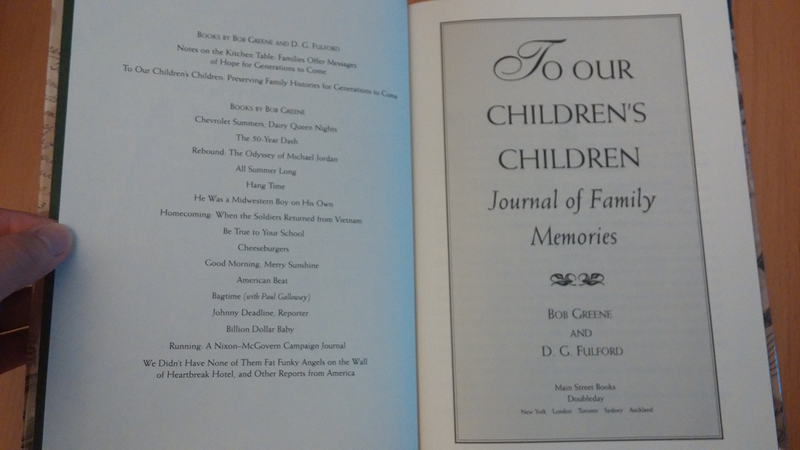 To Our Children's Children Journal used book depot