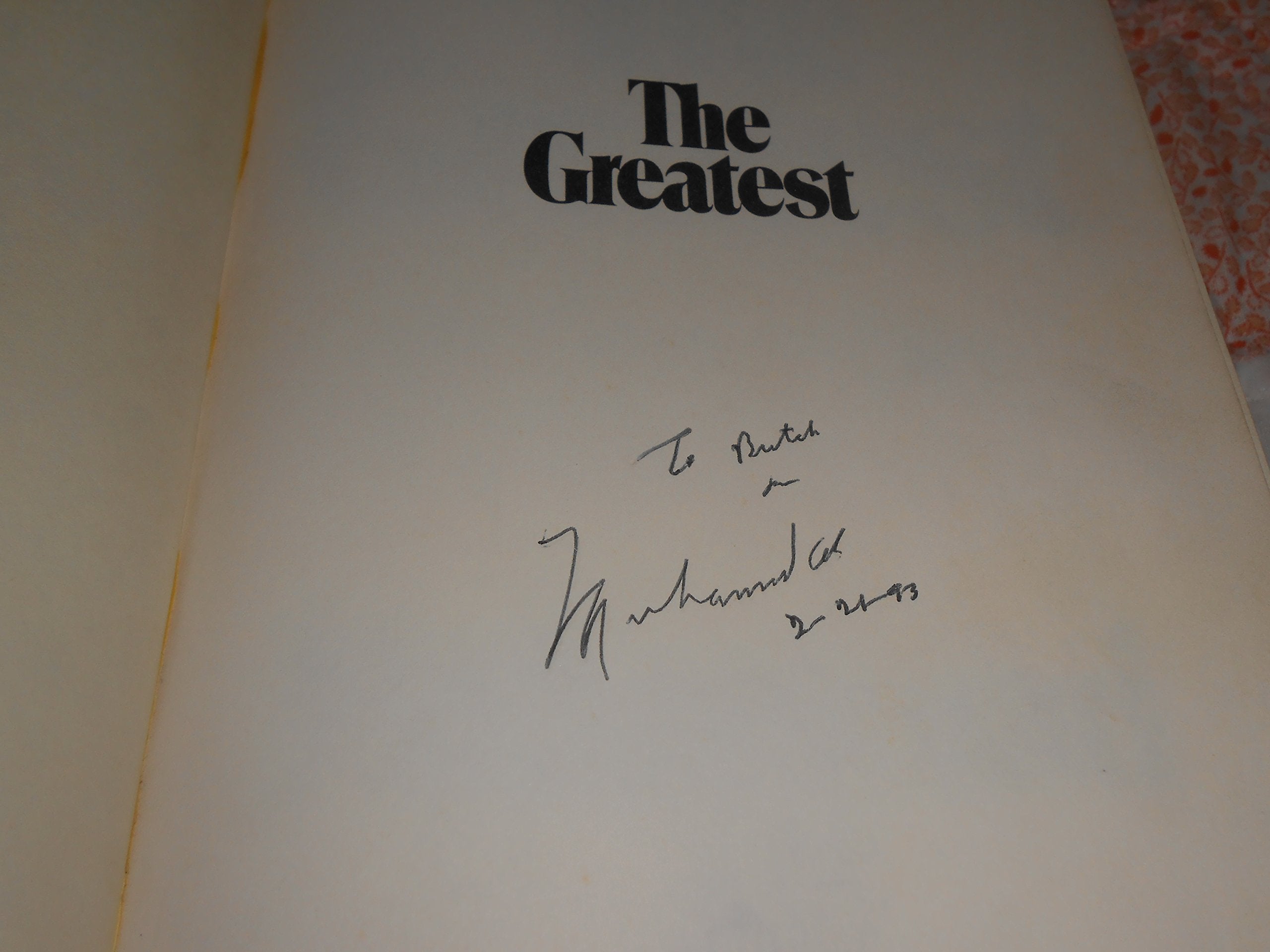 The Greatest: My Own Story used book depot