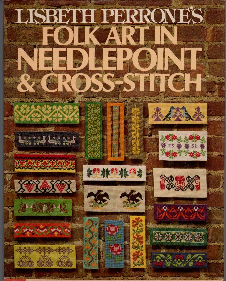 FOLK ART IN NEEDLEPOINT & CROSS-STITCH used book depot