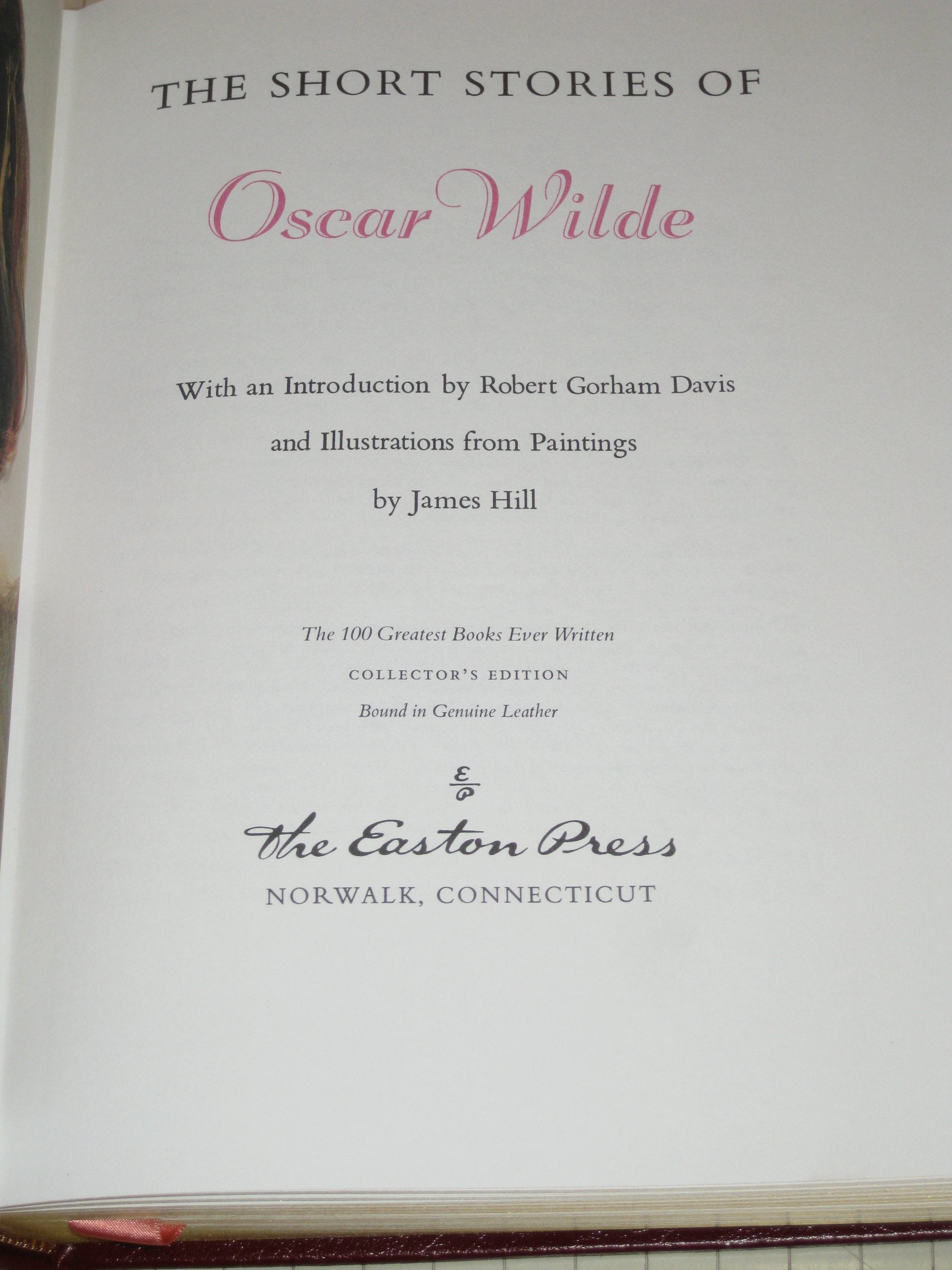 Short Stories Oscar Wilde Easton Press 100 Greatest Books used book depot