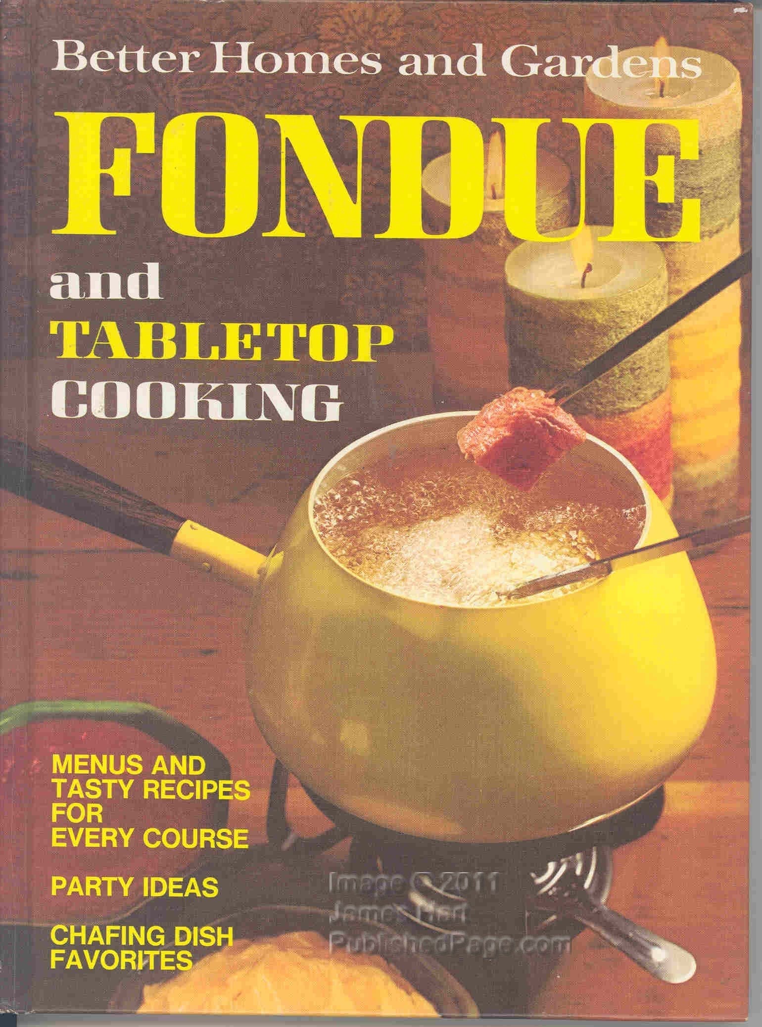 Better Homes and Gardens Fondue and Tabletop Cooking used book depot