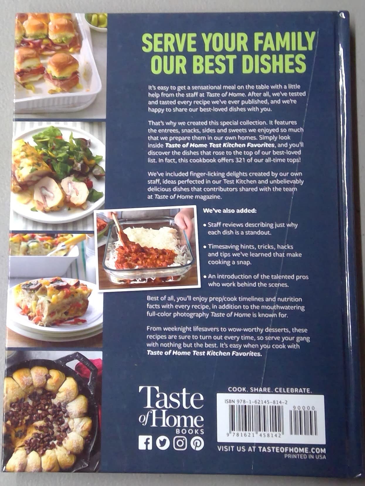 Taste of Home Test Kitchen Favorites 2022 used book depot