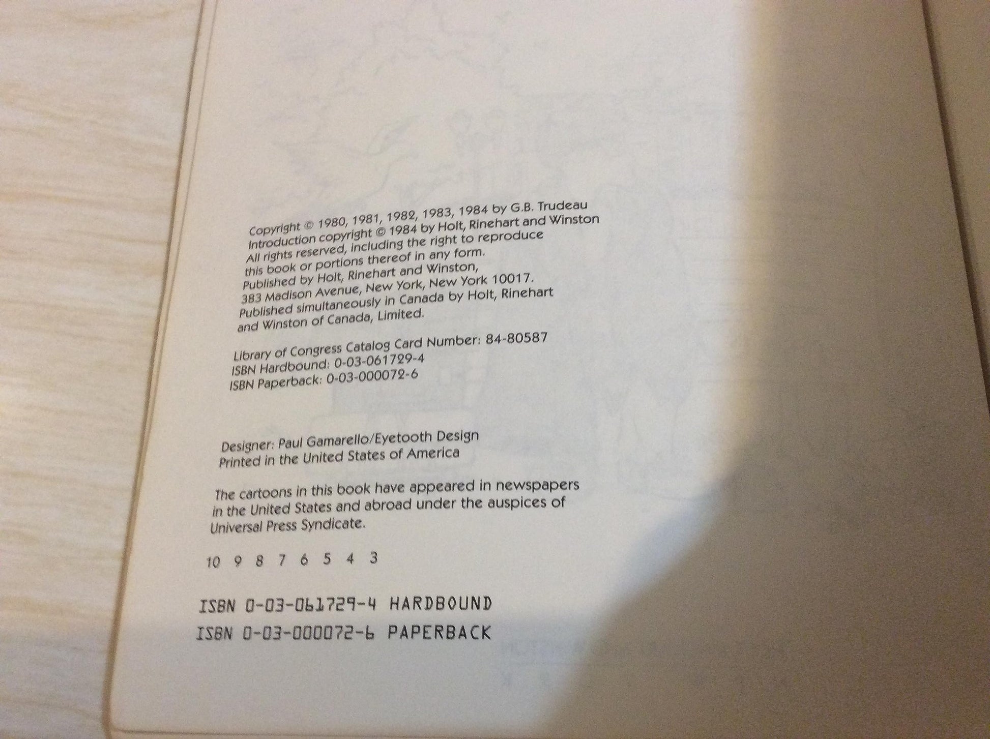 Doonesbury Dossier: The Reagan Years used book depot