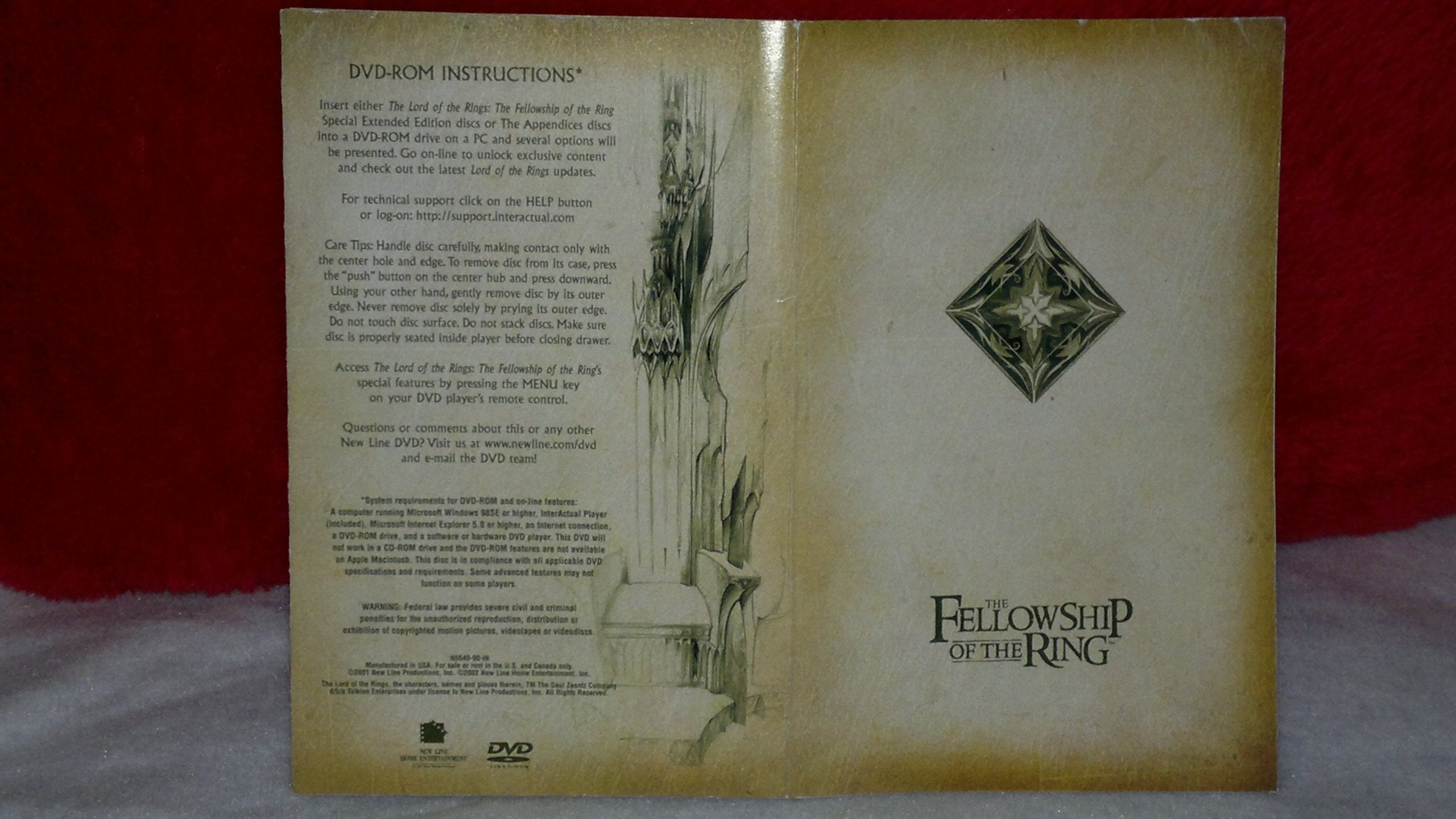The Lord of the Rings: The Fellowship of the Ring (Four-Disc Special Extended Edition) used book depot