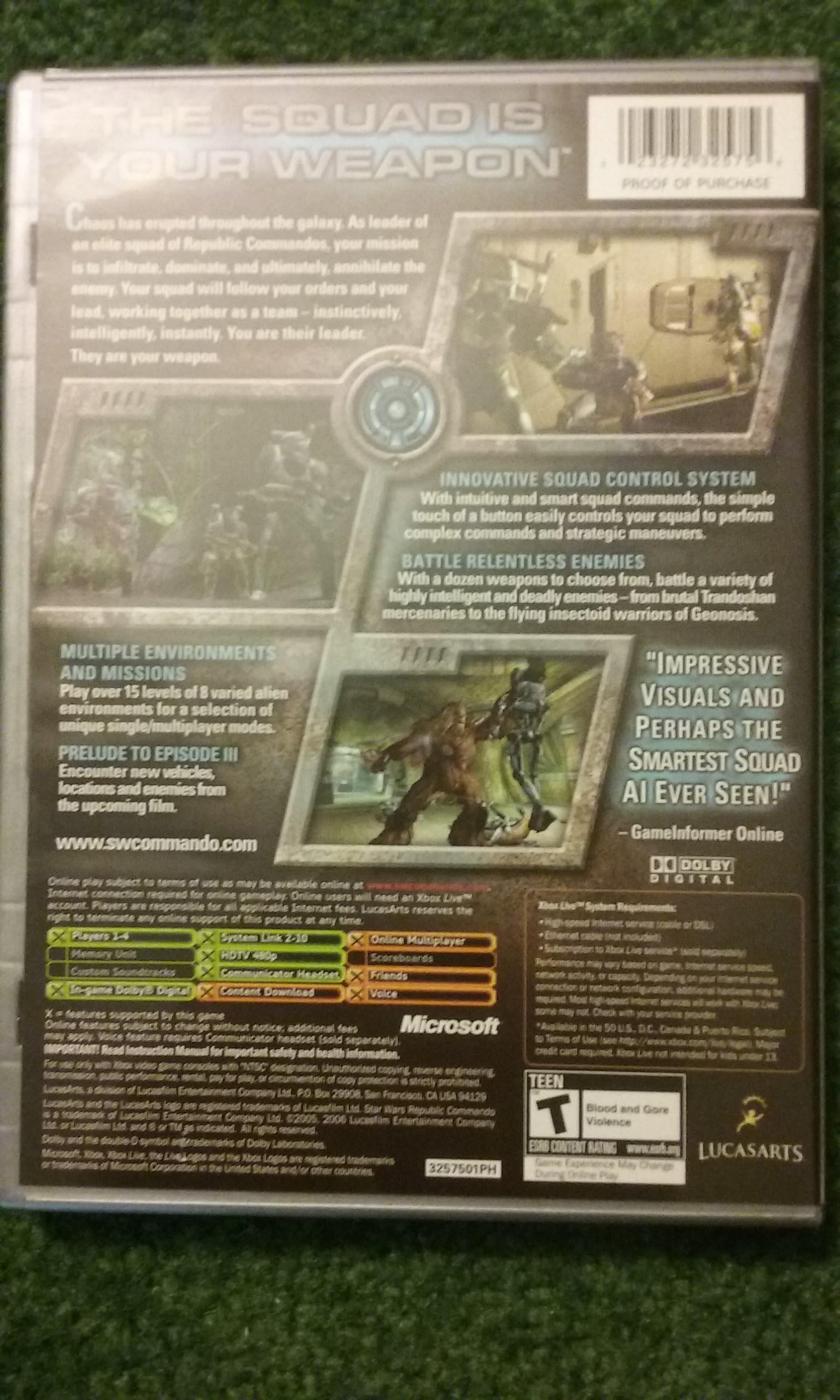 Star Wars Republic Commando - Xbox used book depot