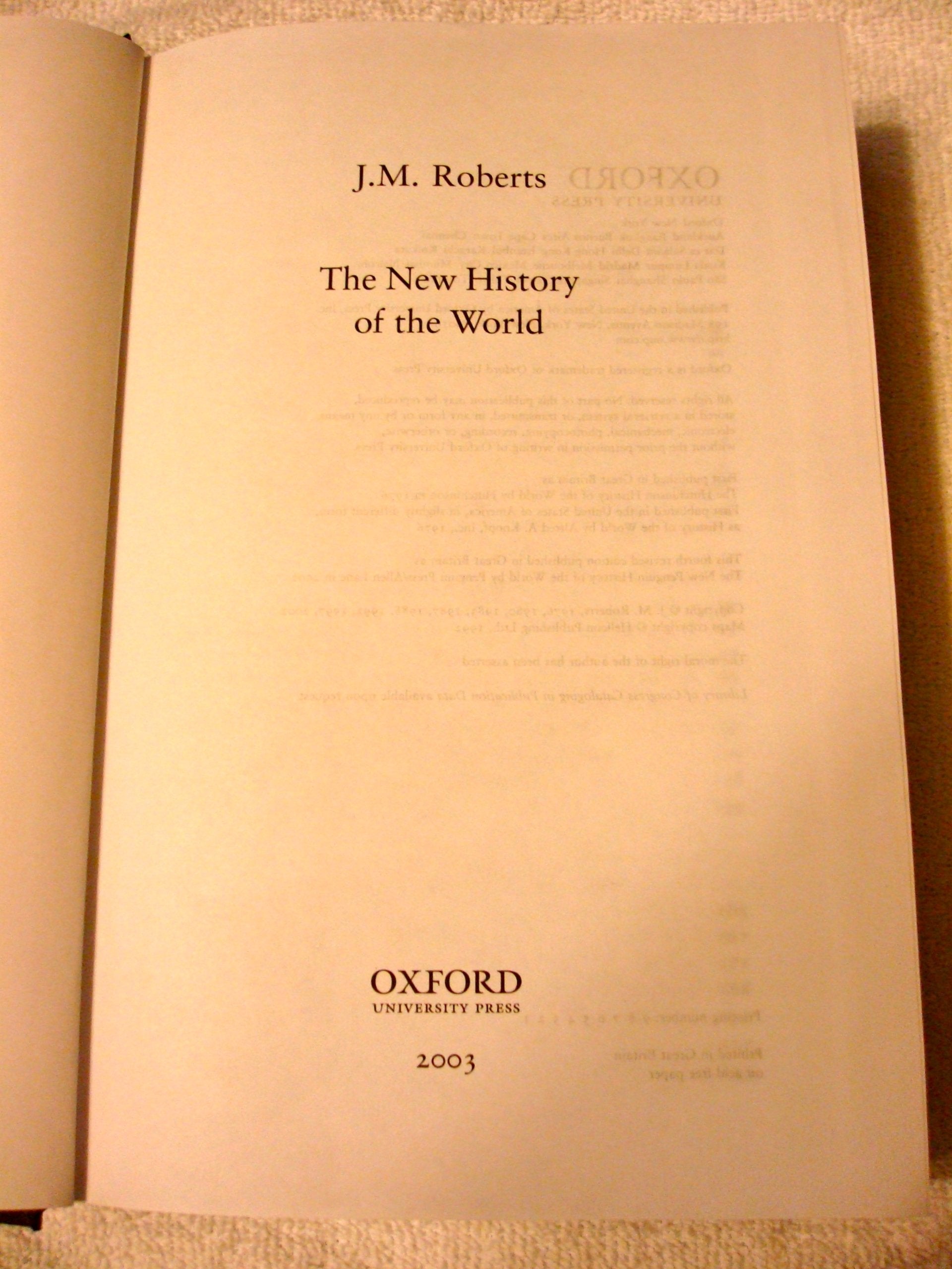 The New History of the World used book depot