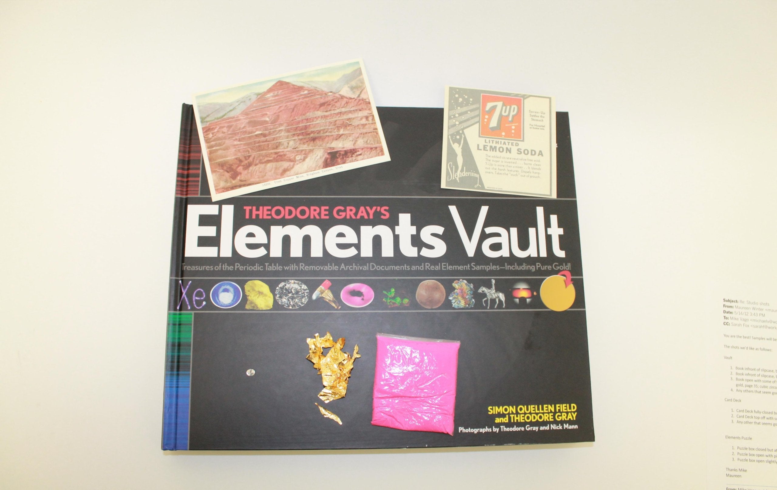 Theodore Gray's Elements Vault: Treasures of the Periodic Table with Removable Archival Documents and Real Element Samples - Including Pure Gold! used book depot