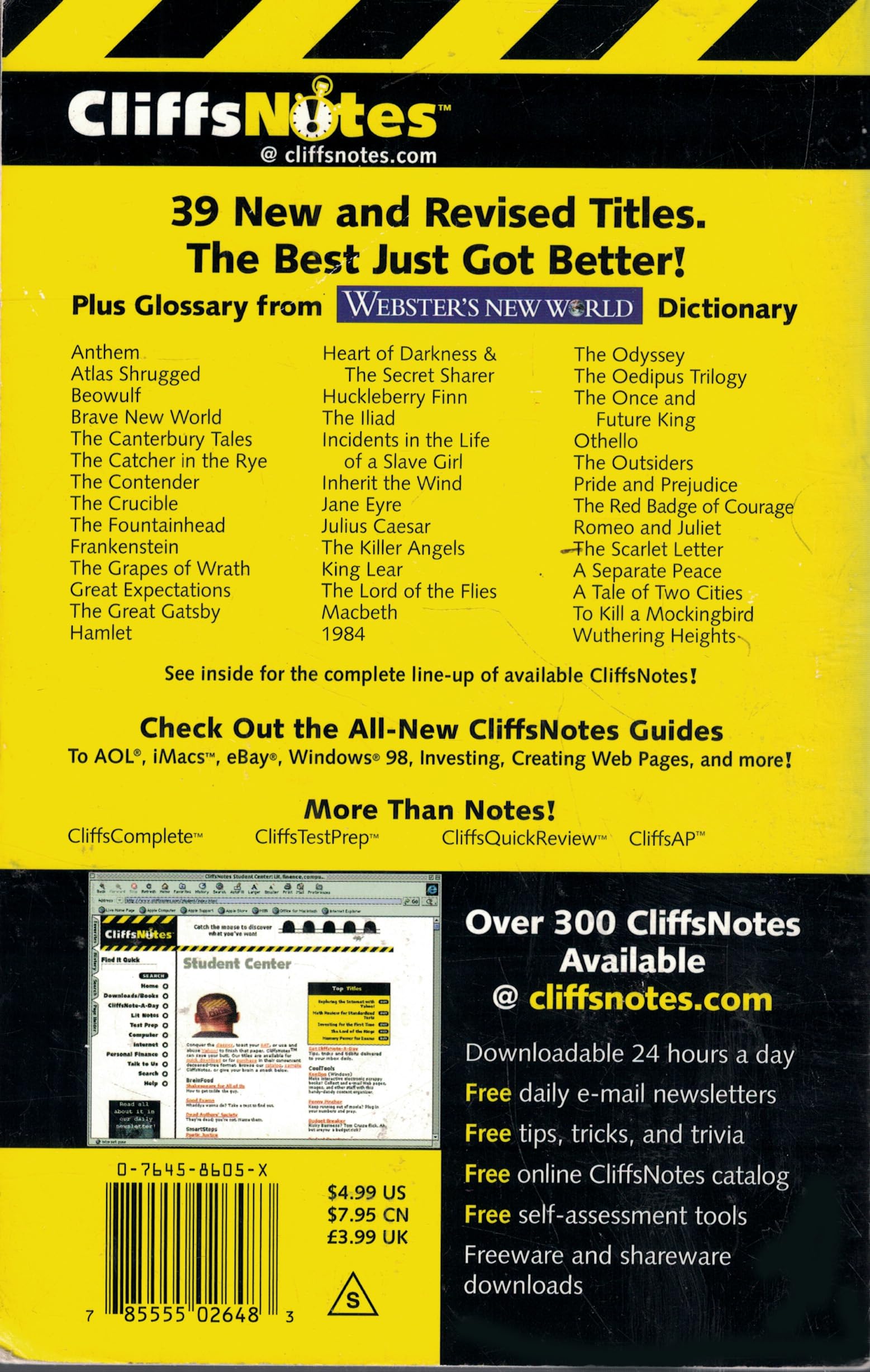 CliffsNotes on Hawthorne's The Scarlet Letter (CLIFFSNOTES LITERATURE)