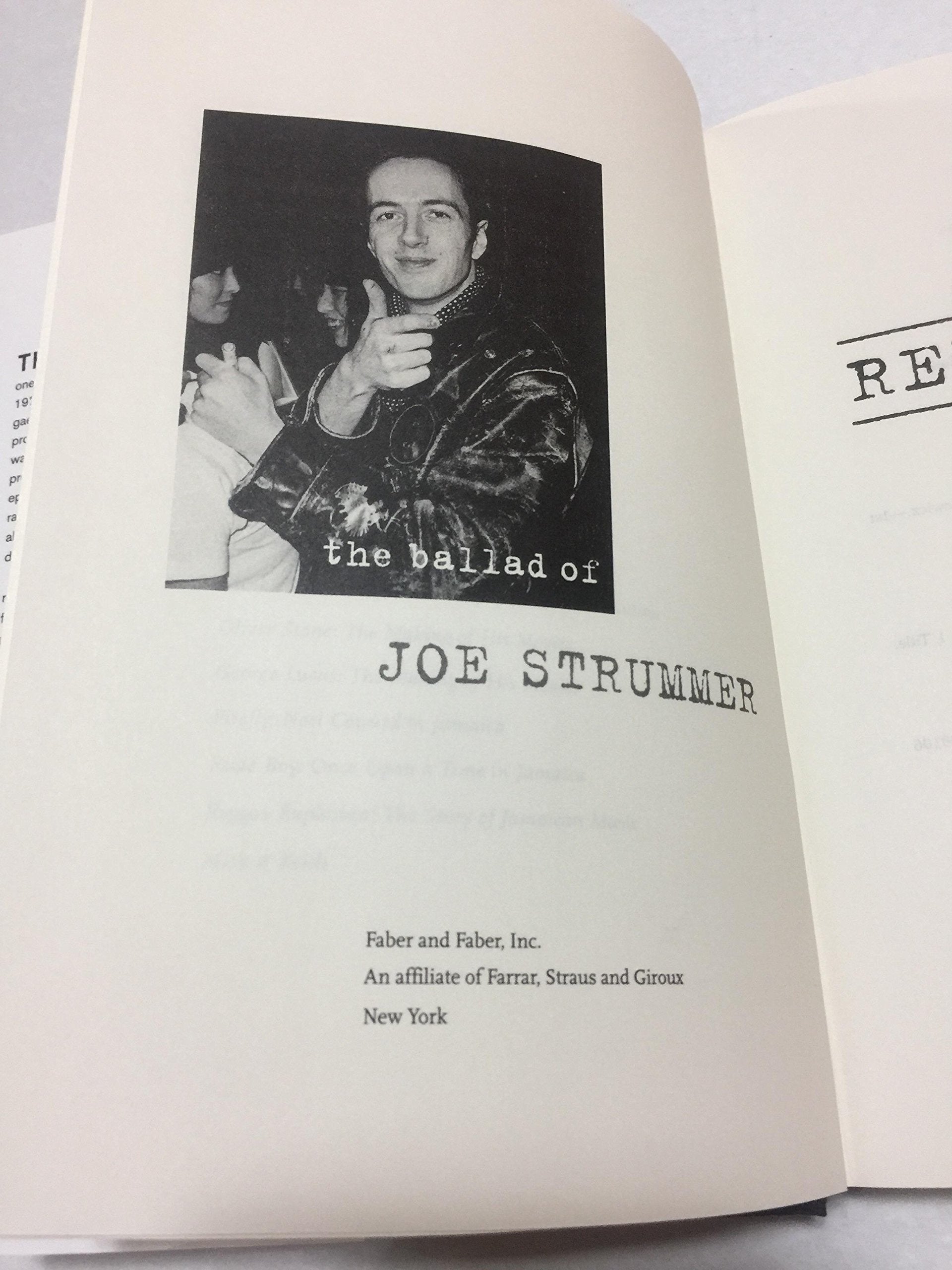 Redemption Song: The Ballad of Joe Strummer used book depot