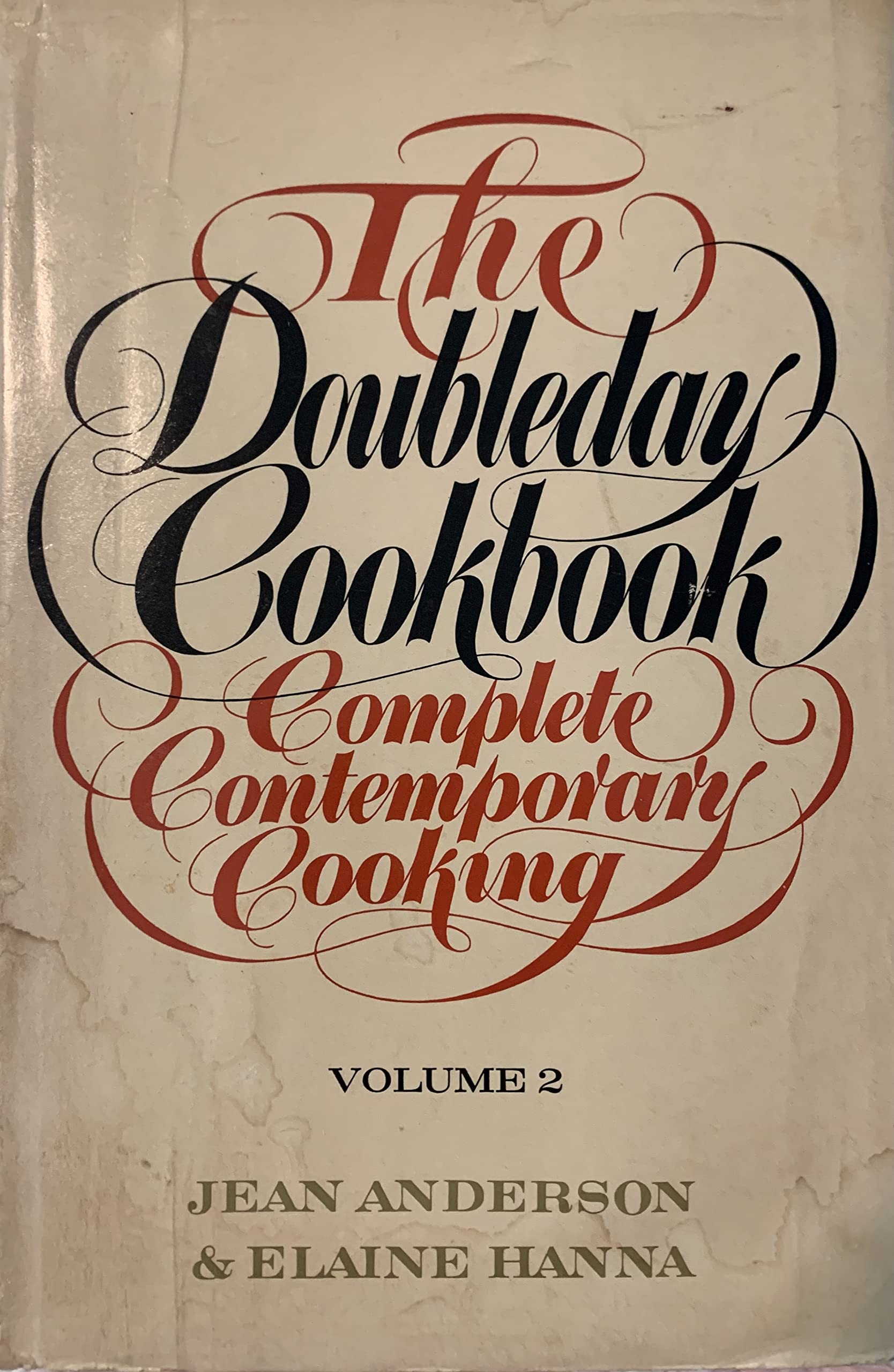 The Doubleday Cookbook. Complete Contemporary Cooking. 2 VOLUMES used book depot