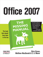 Office 2007: The Missing Manual used book depot