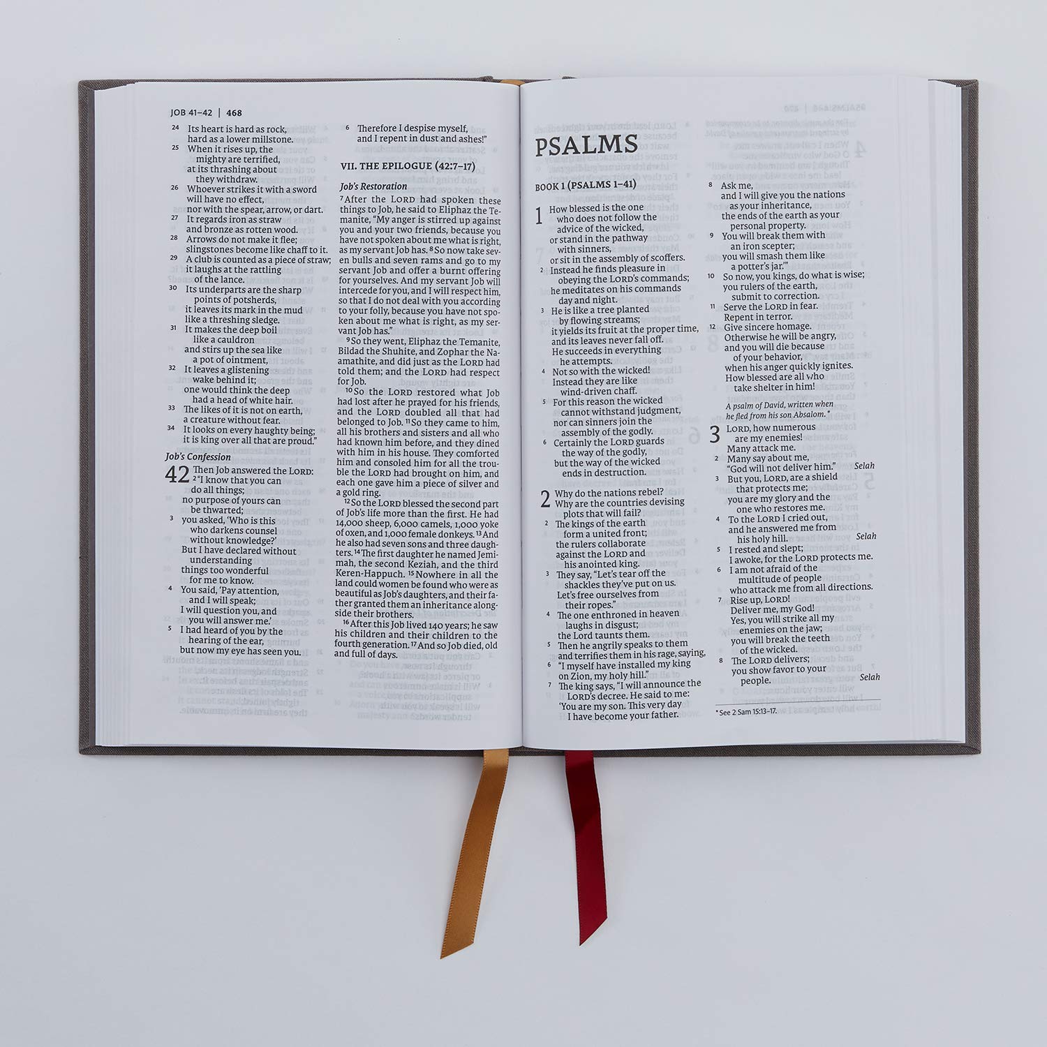 NET Bible, Thinline, Cloth over Board, Gray, Comfort Print: Holy Bible used book depot