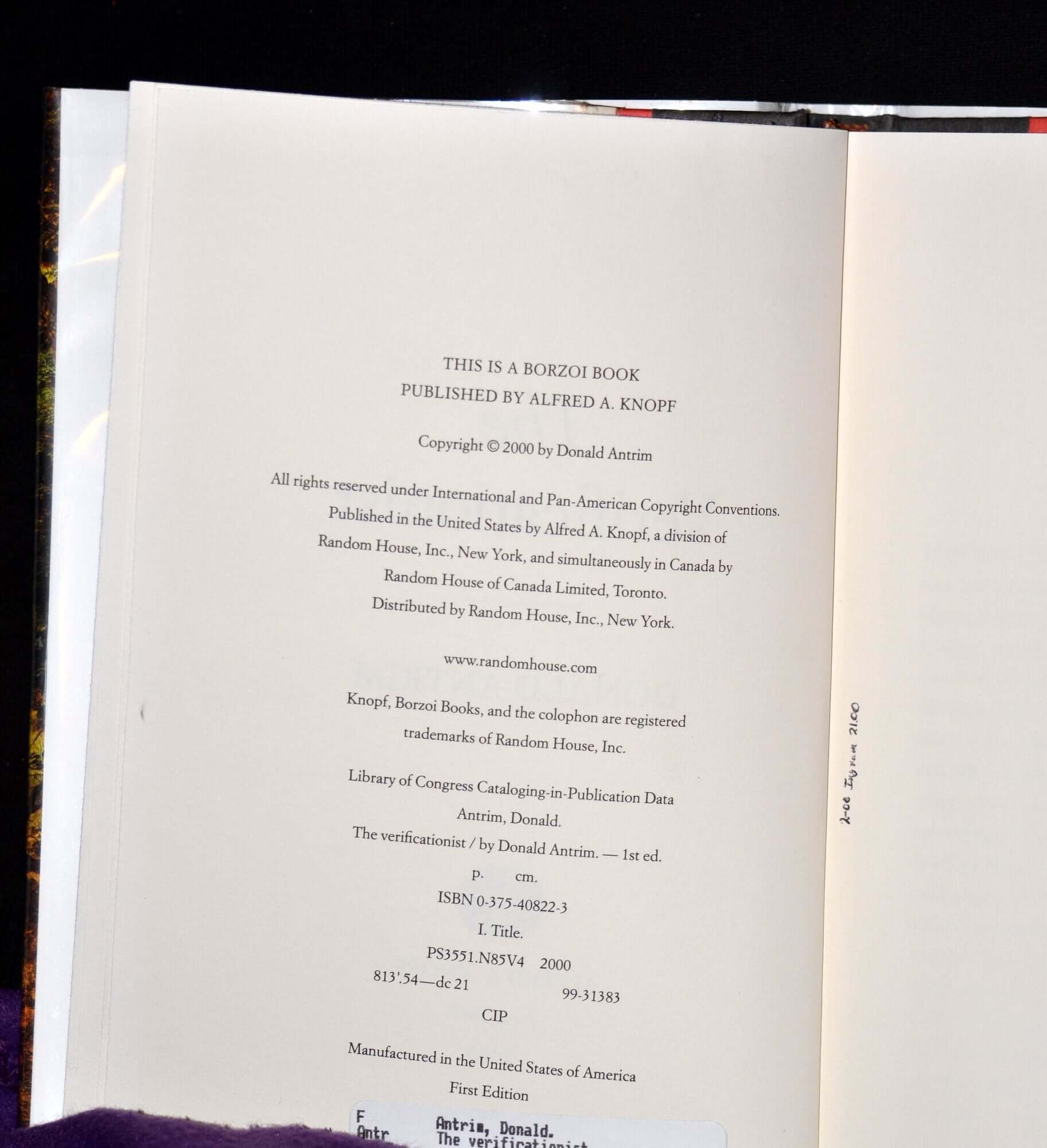 The Verificationist used book depot