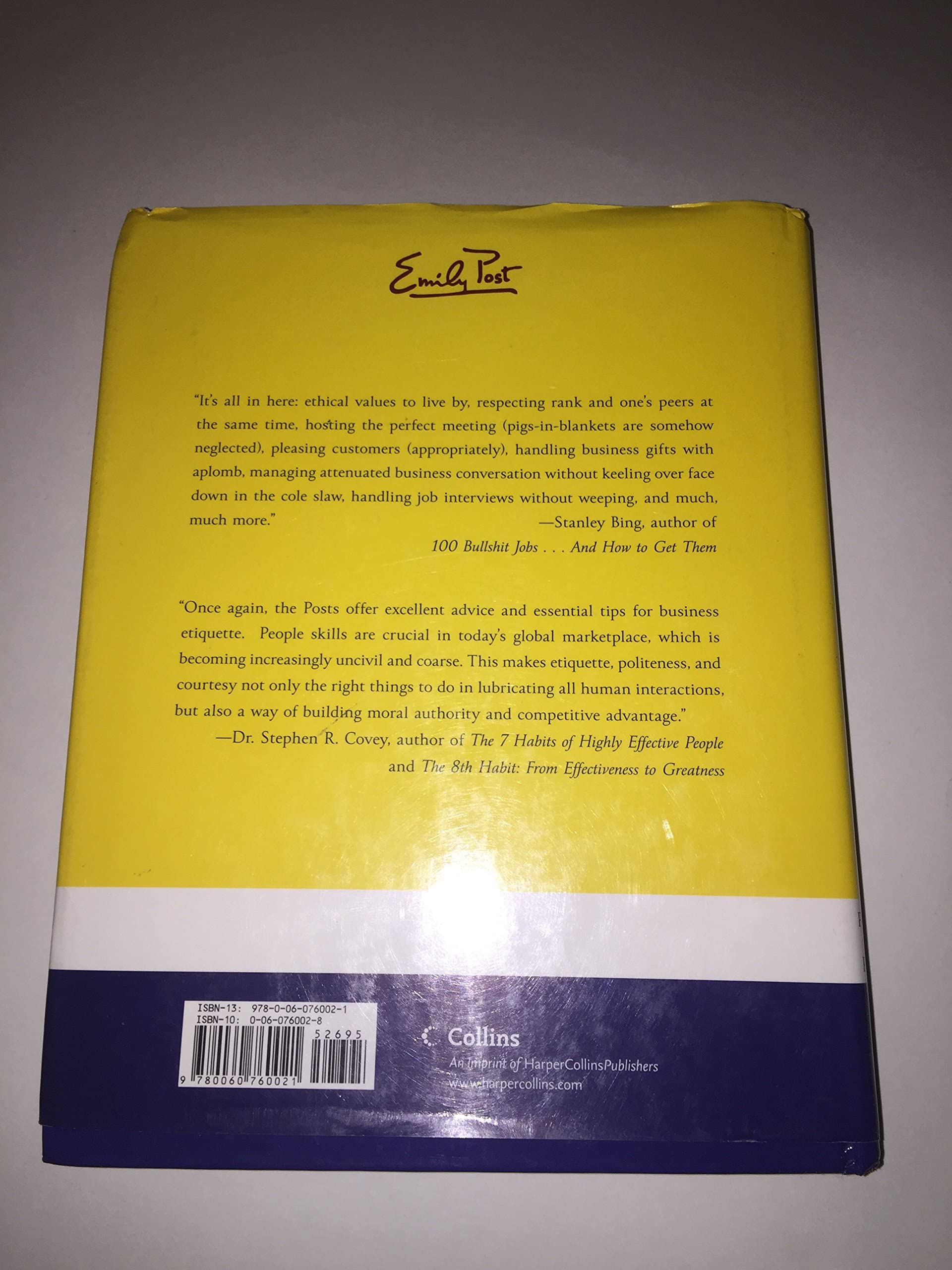 Emily Post's The Etiquette Advantage in Business: Personal Skills for Professional Success, Second Edition used book depot