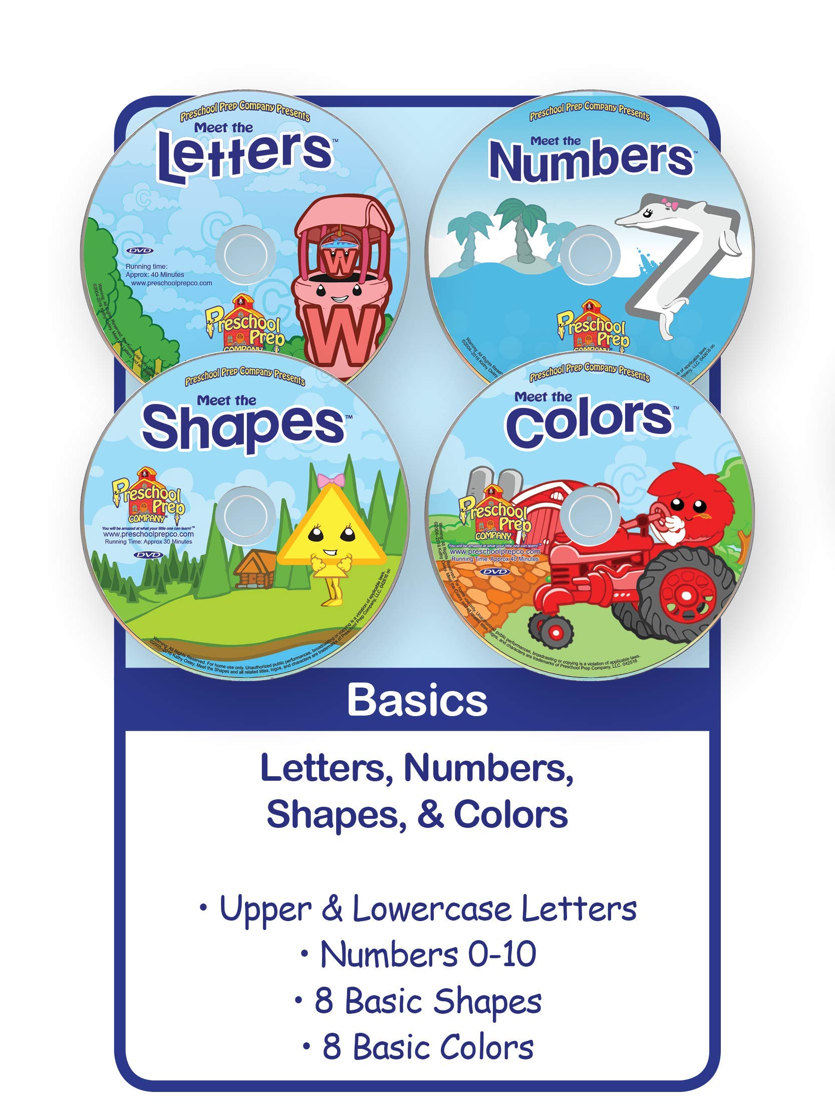 Preschool Prep Series Collection - 10 DVD Boxed Set (Meet the Letters, Meet the Numbers, Meet the Shapes, Meet the Colors, Meet the Sight Words 1, 2 & 3, Meet the Phonics - Letter Sounds, Dig