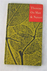 Thoreau on Man & Nature used book depot