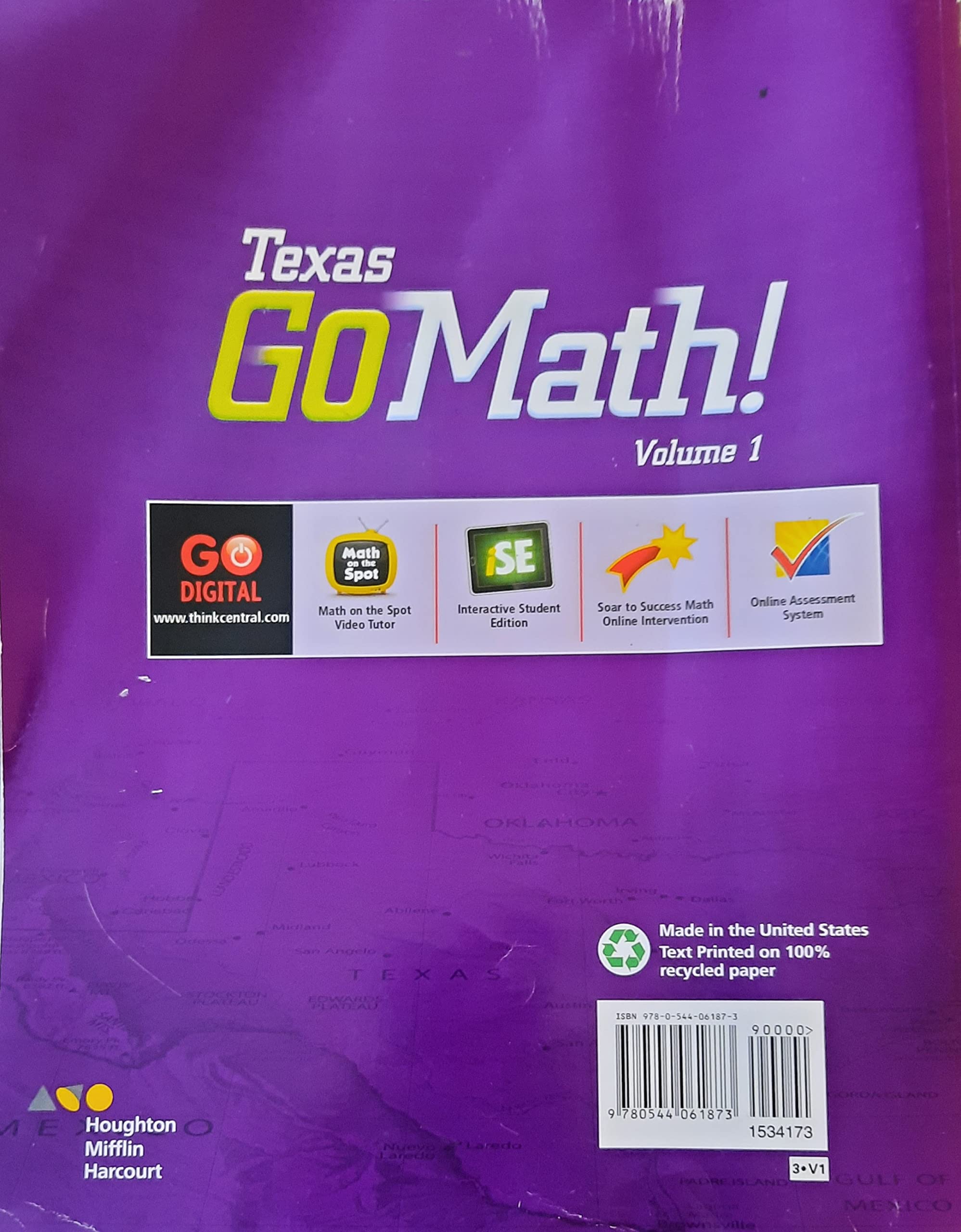 Go Math! Texas Grade 3 (1) (Houghton Mifflin Harcourt Go Math!) used book depot