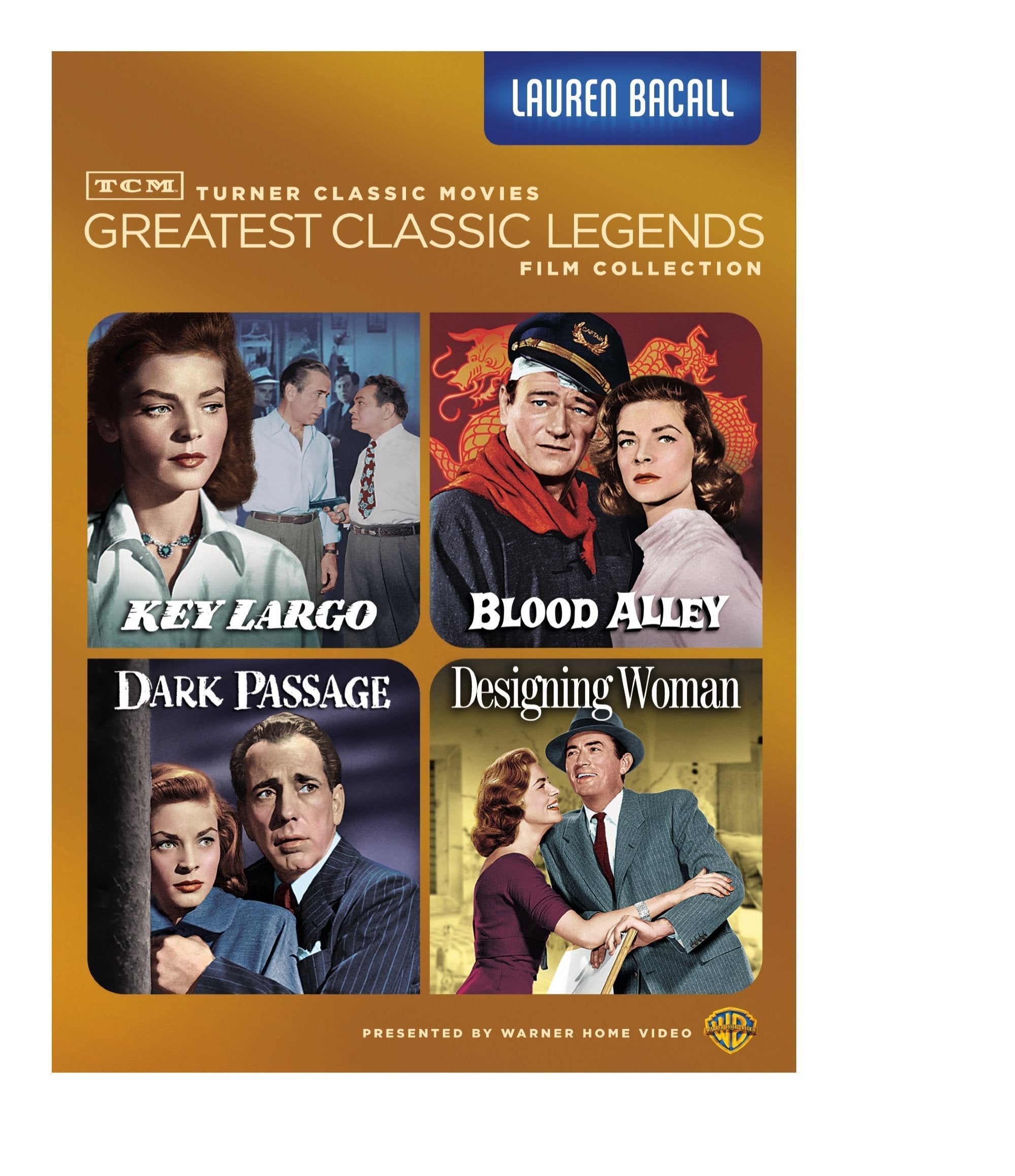 TCM Greatest Classic Legends: Lauren Bacall (Key Largo / Blood Alley / Dark Passage / Designing Woman) used book depot