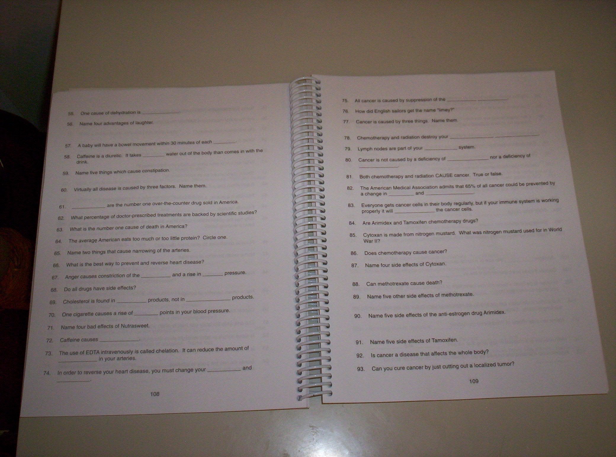 Getting Started on Getting Well: A Workbook to Accompany the Videos by Lorraine Day, M.D. (2003) Spiral-bound used book depot