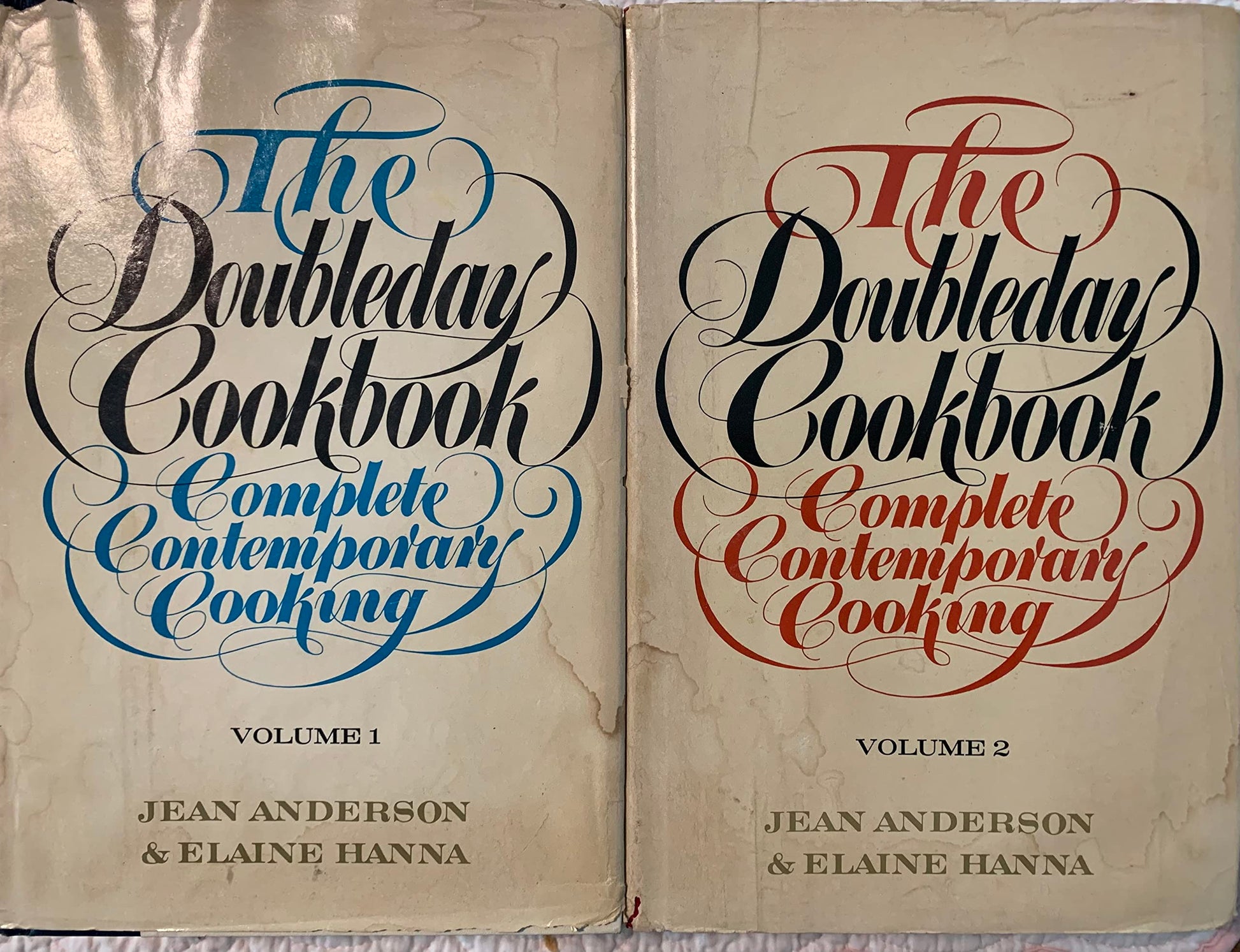 The Doubleday Cookbook. Complete Contemporary Cooking. 2 VOLUMES used book depot