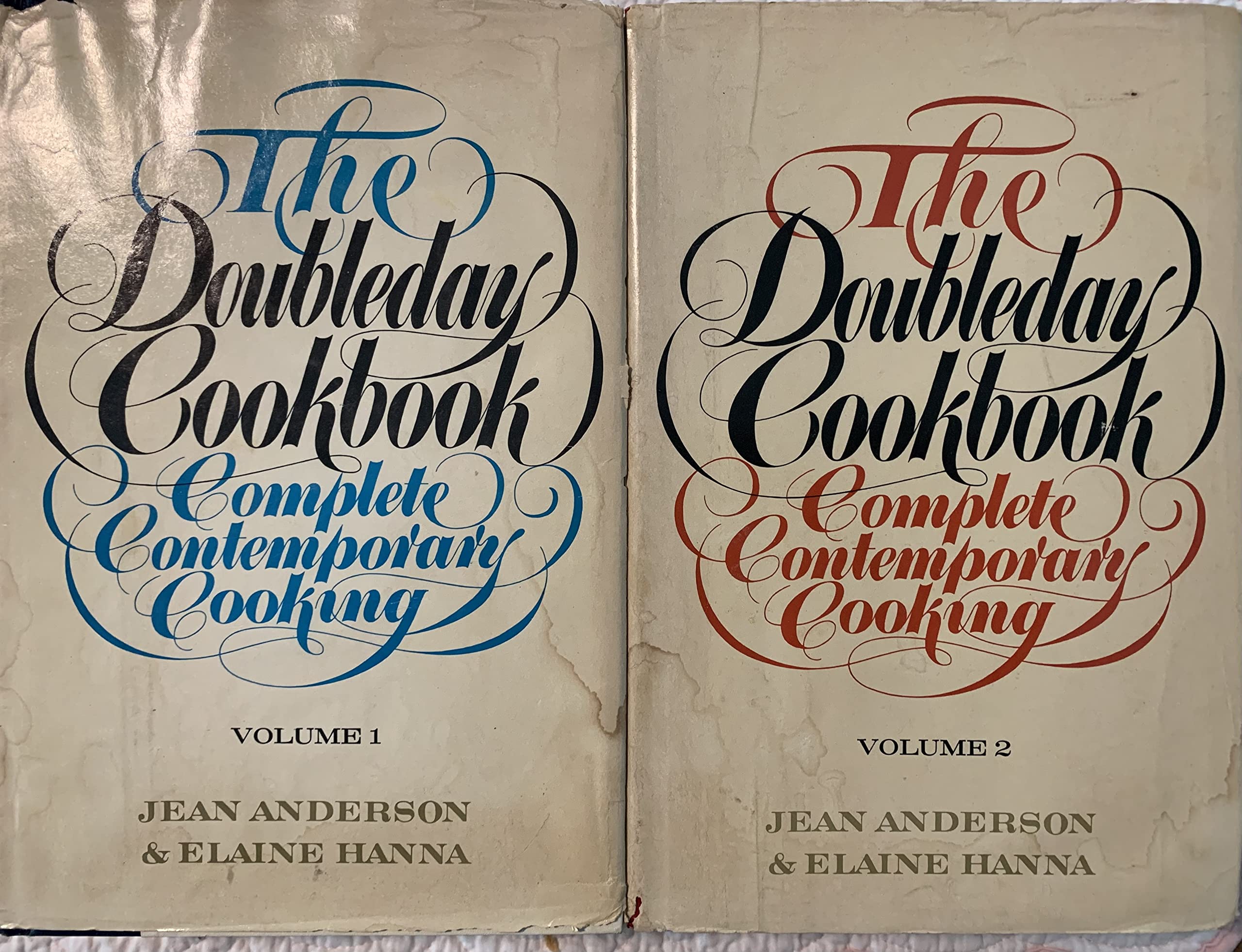 The Doubleday Cookbook. Complete Contemporary Cooking. 2 VOLUMES used book depot