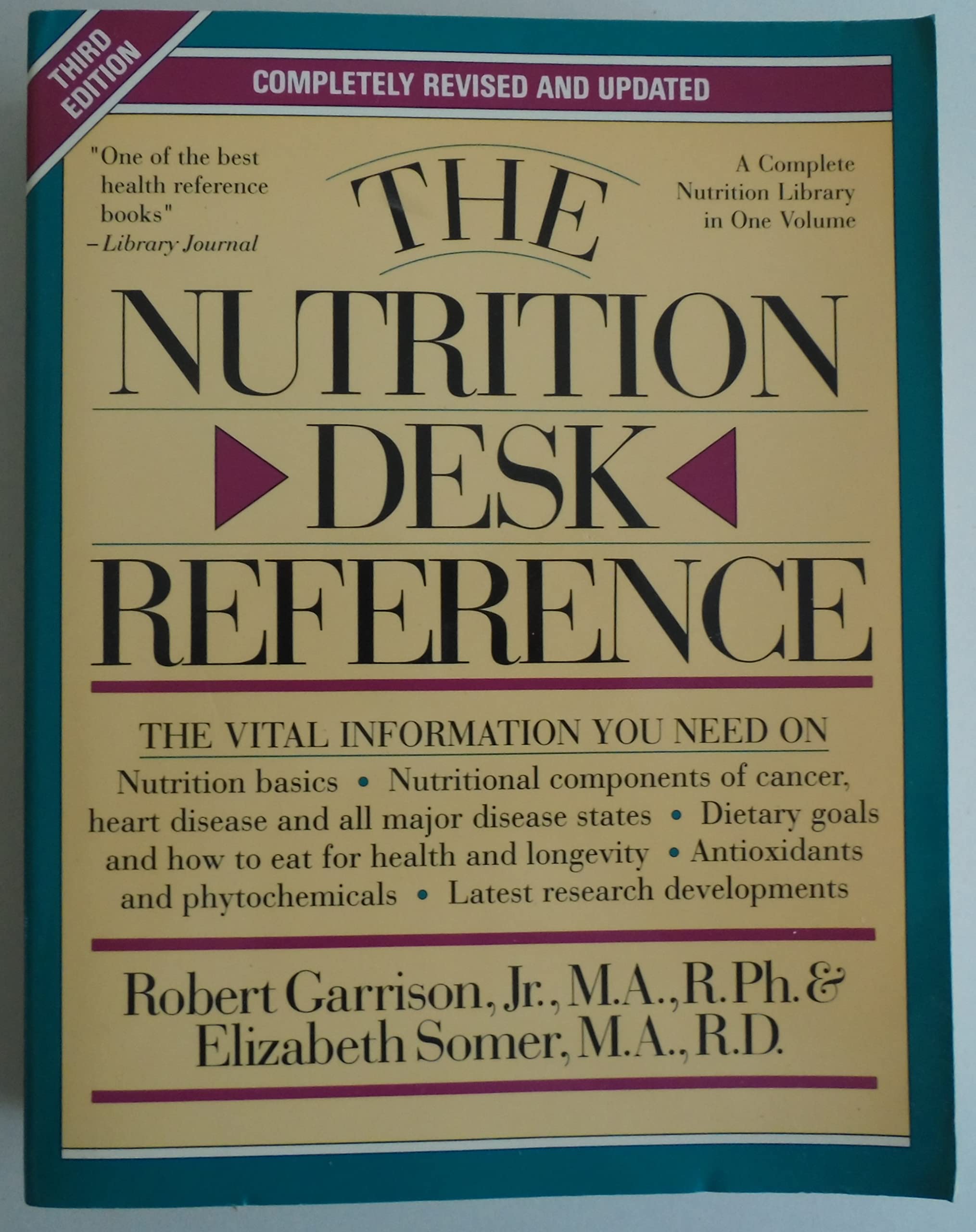 The Nutrition Desk Reference used book depot