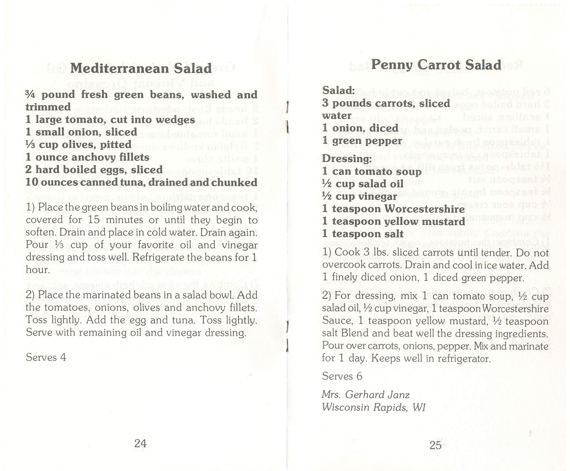 A Treasury of Classic Recipes for Soups and Salads used book depot