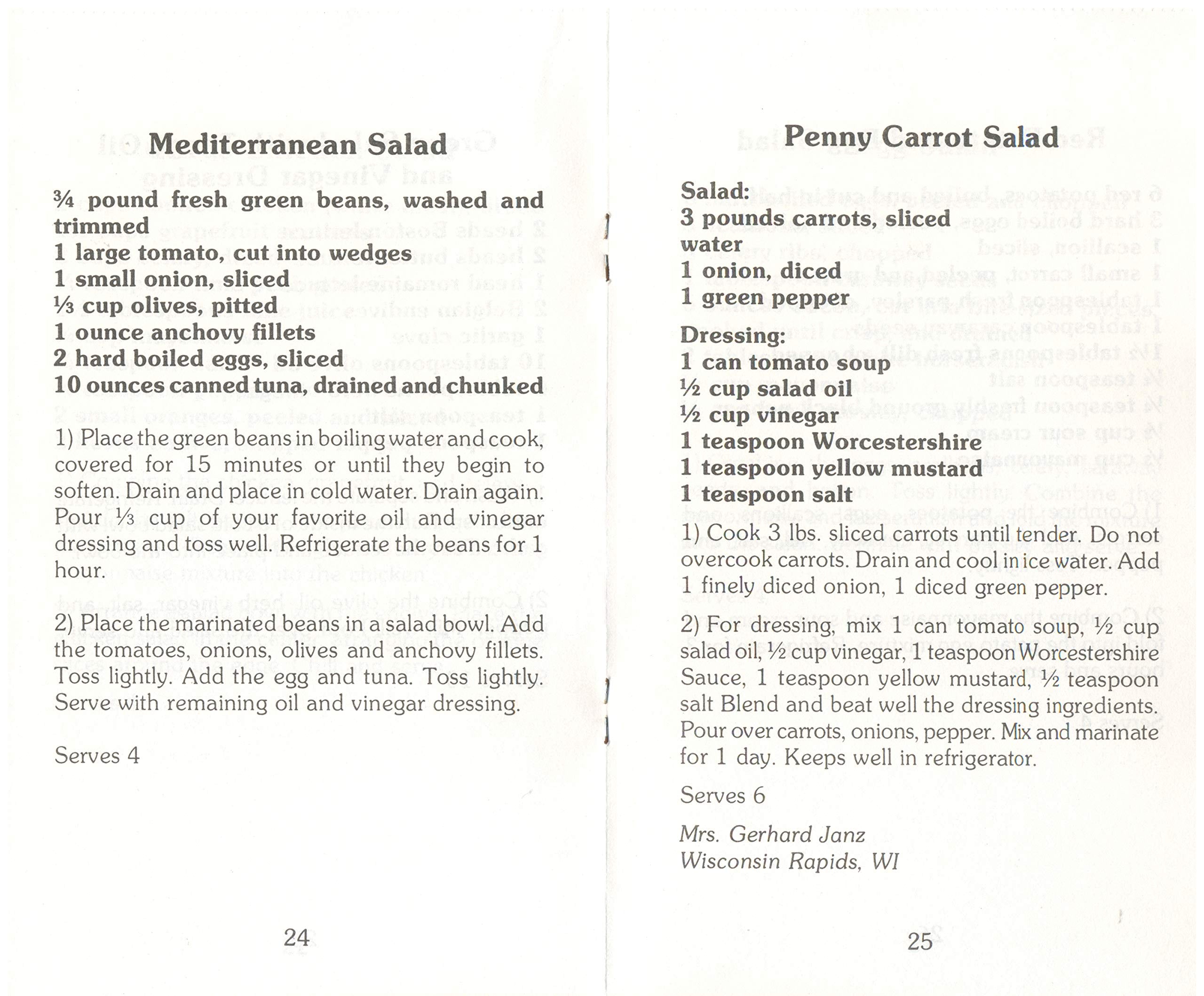 A Treasury of Classic Recipes for Soups and Salads used book depot