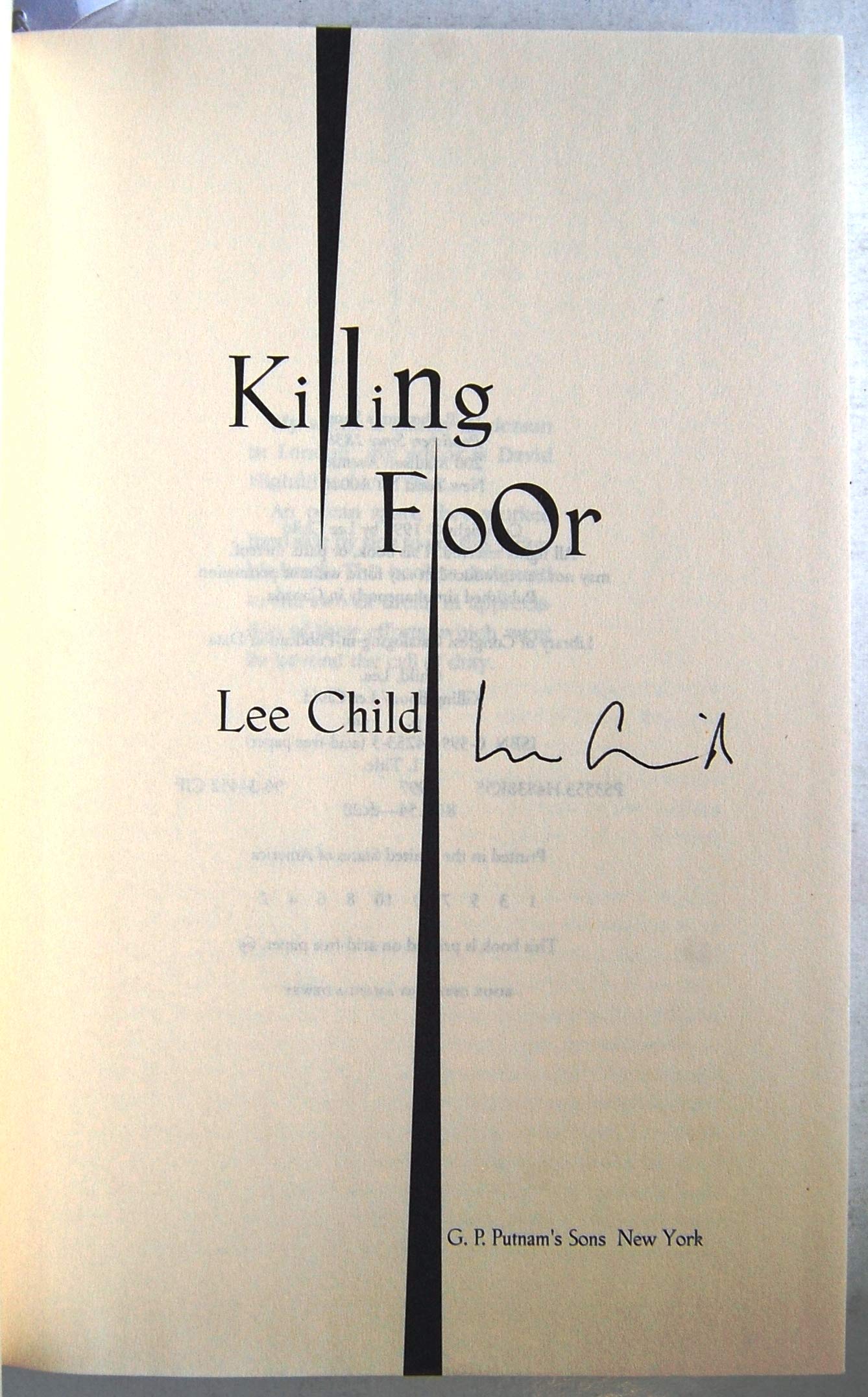 Killing Floor (Jack Reacher, No. 1) used book depot