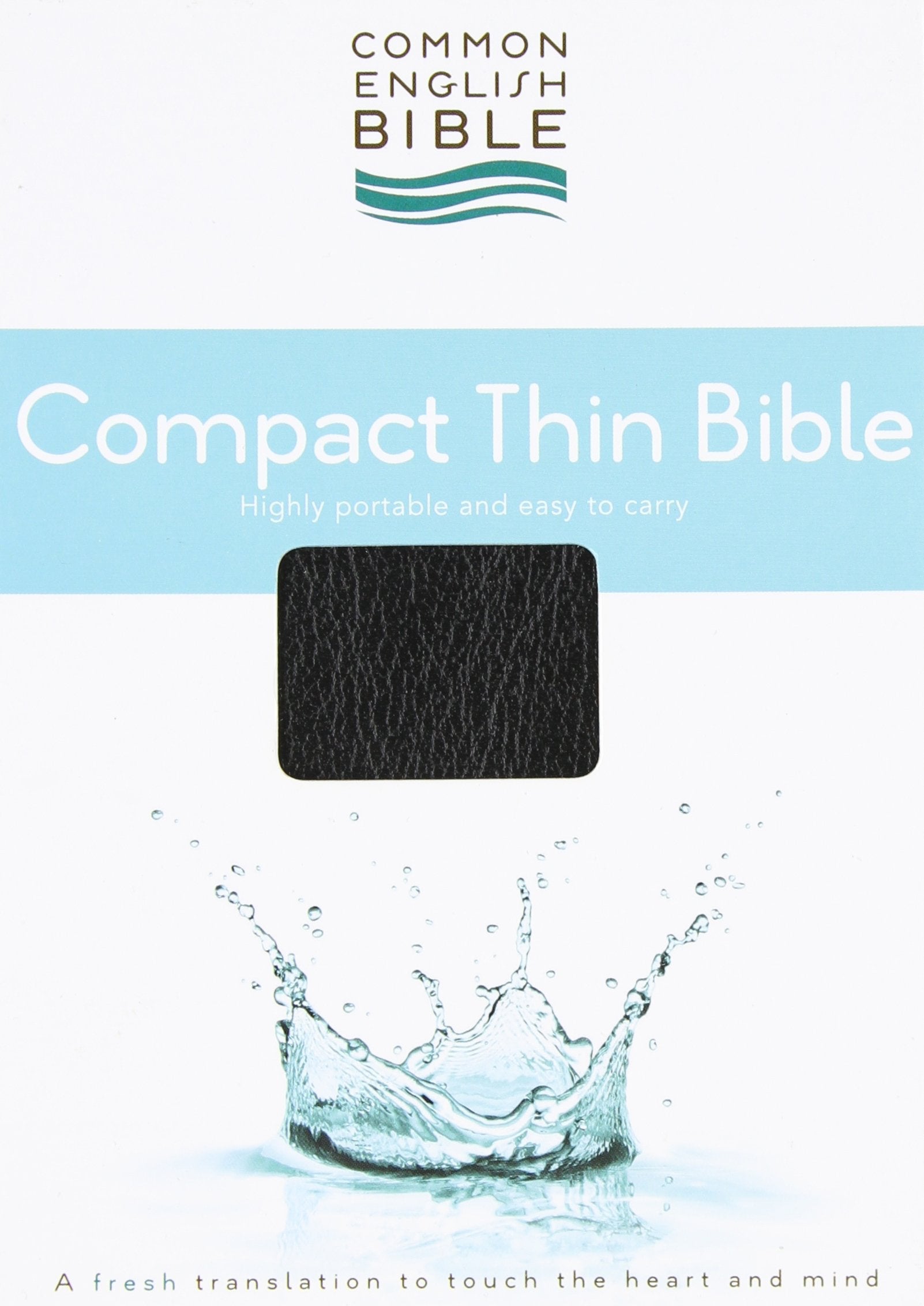 CEB Common English Compact Thin Bible Bonded EcoLeather Black used book depot