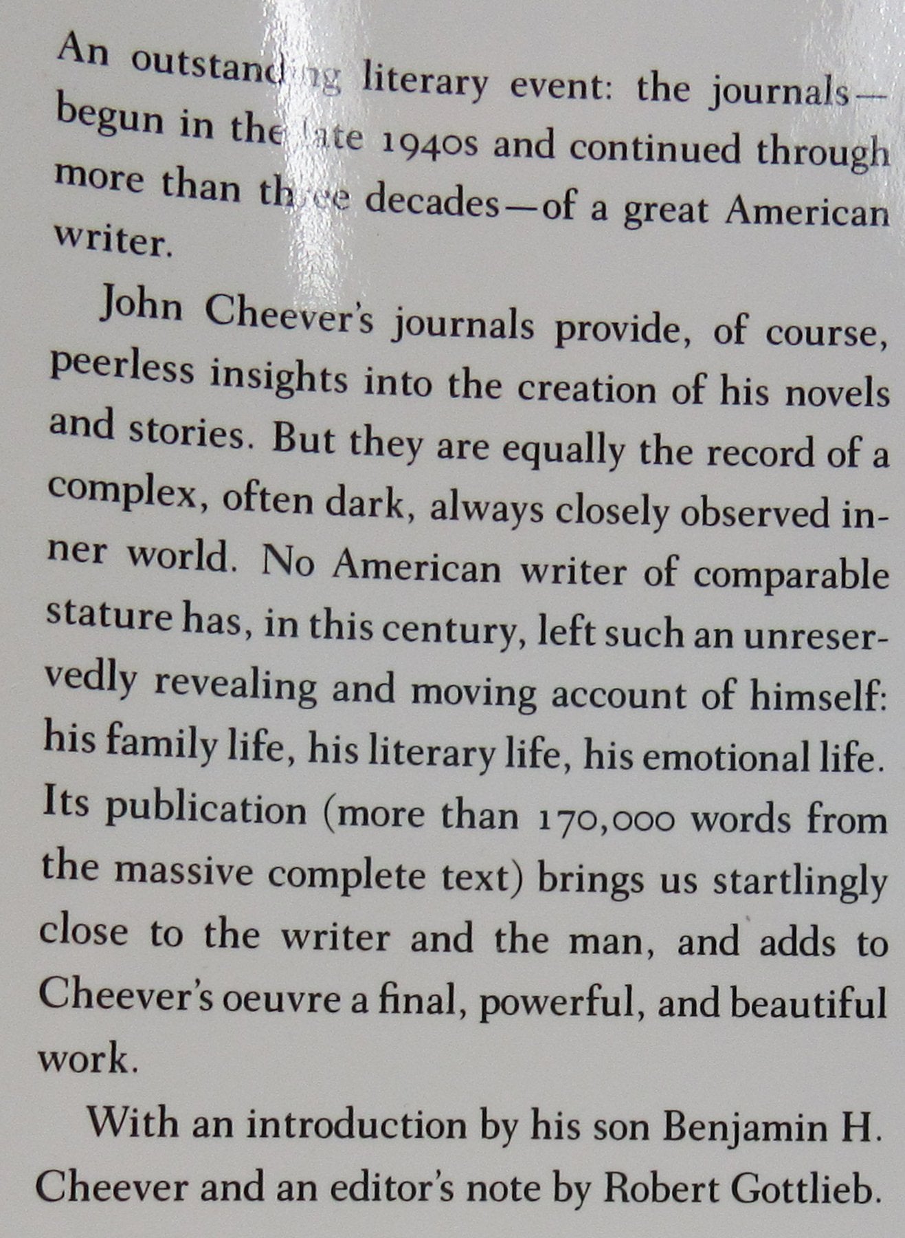 The Journals Of John Cheever used book depot