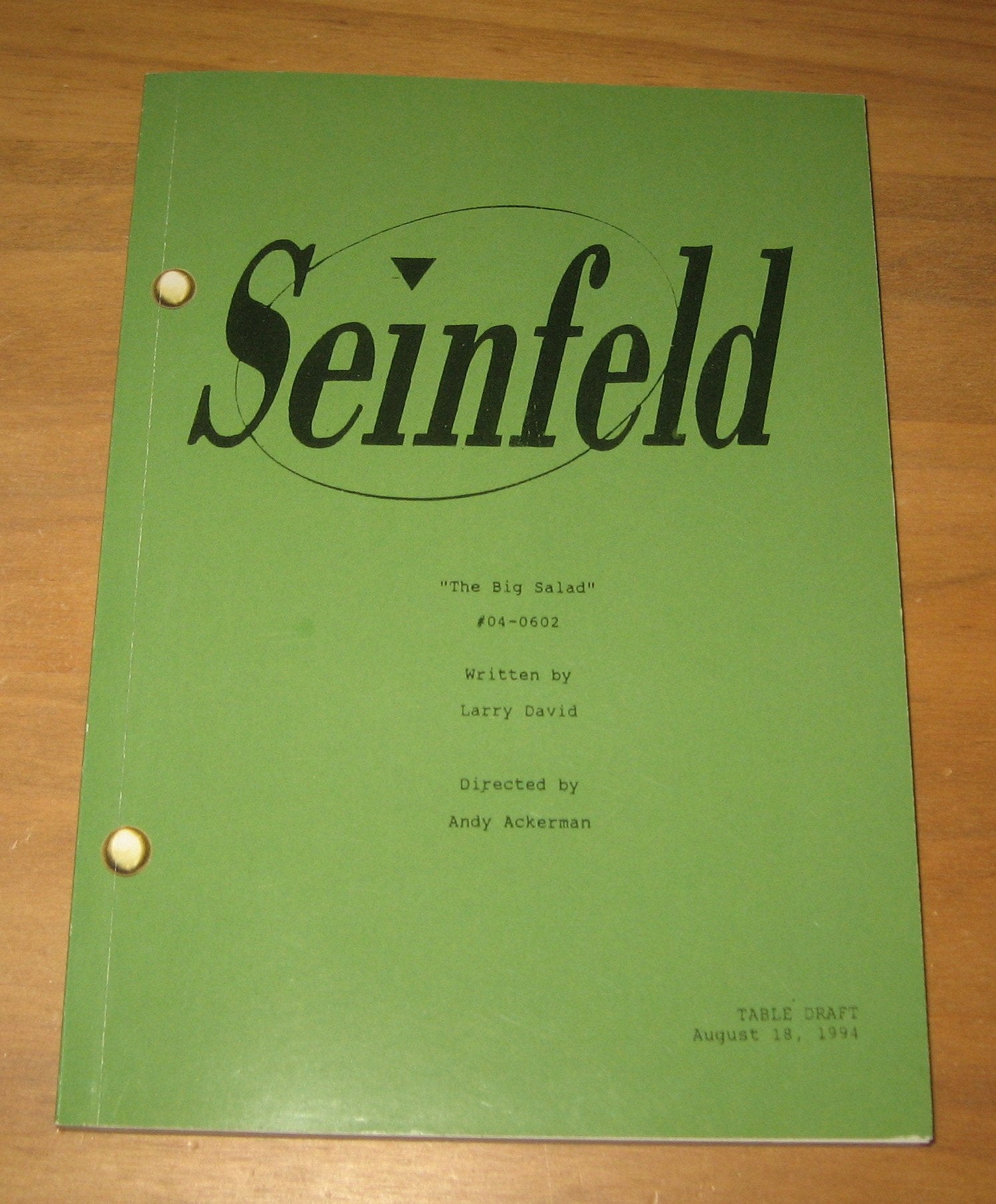 Seinfeld the Big Salad Table Draft